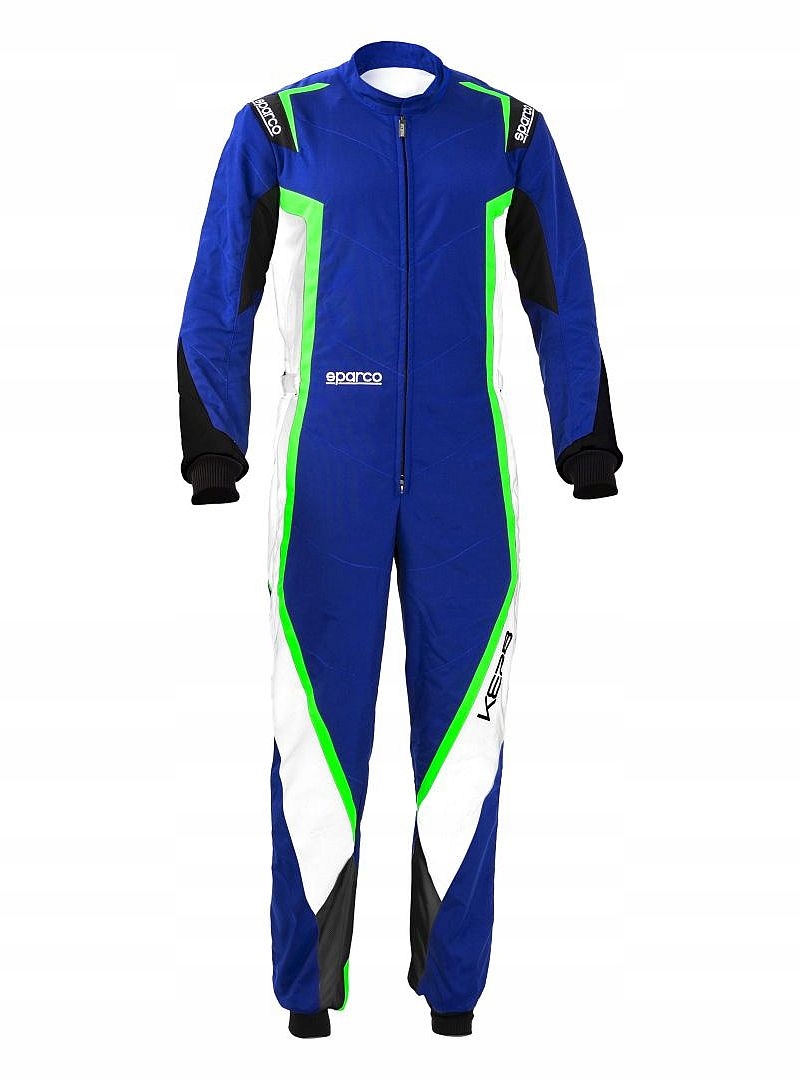Kombinéza Sparco Kerb modro-zelená veľ. XL