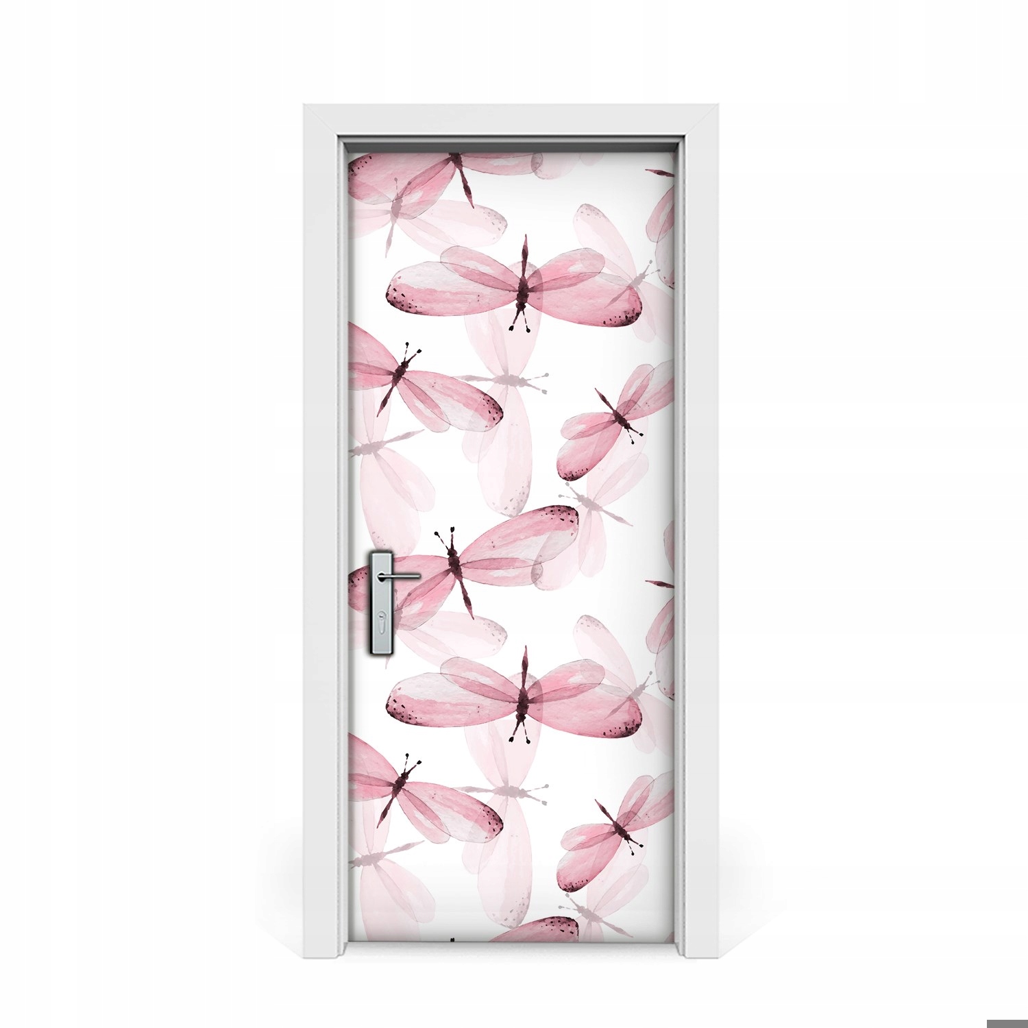 

Naklejka na drzwi okleina Różowe ważki 85x205