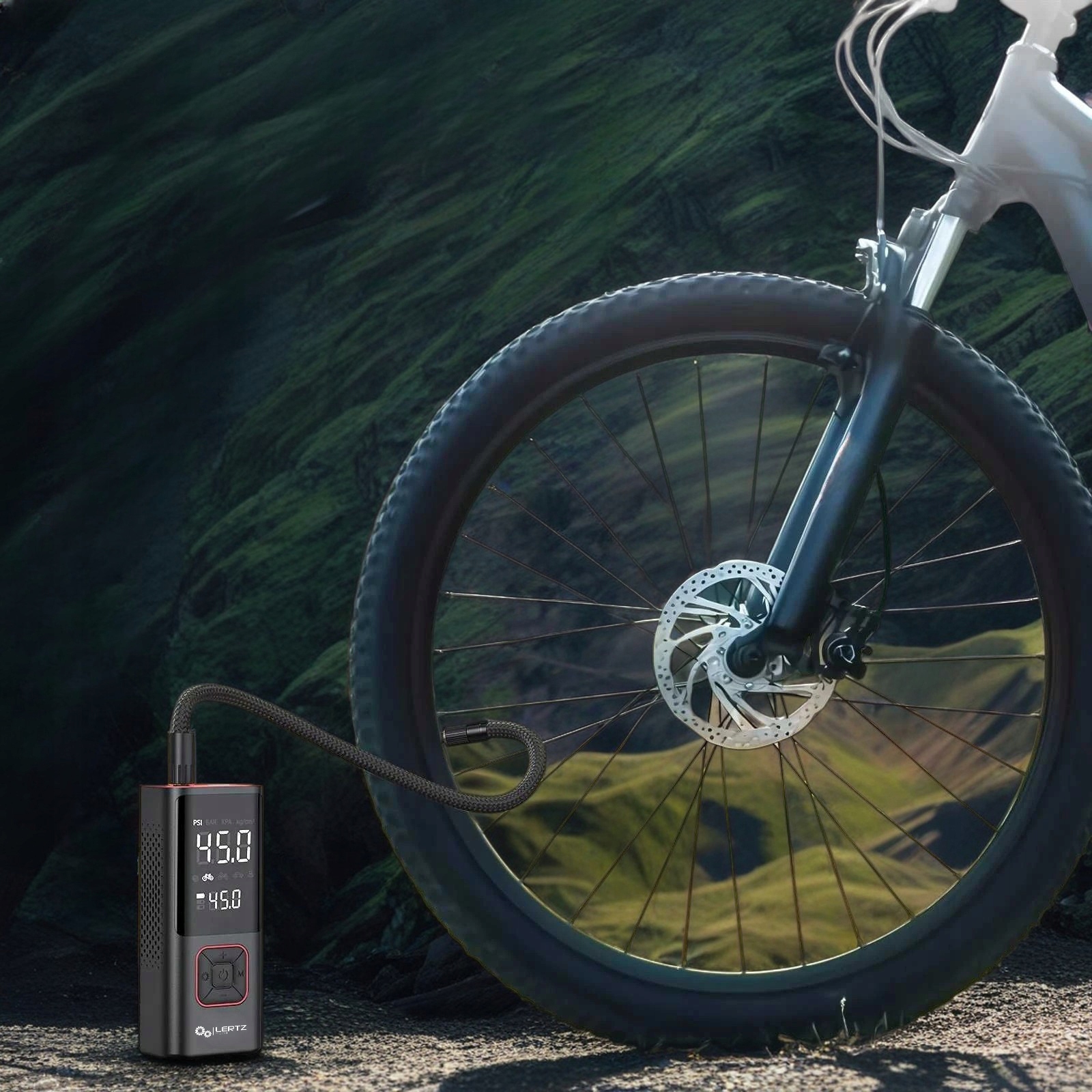 KOMPRESOR SAMOCHODOWY POMPKA ROWEROWA ELEKTRYCZNA BEZPRZEWODOWY POWERBANK Marka inna