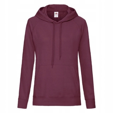 

Bluza damska Lightweight kaptur FruitLoom BurgundL