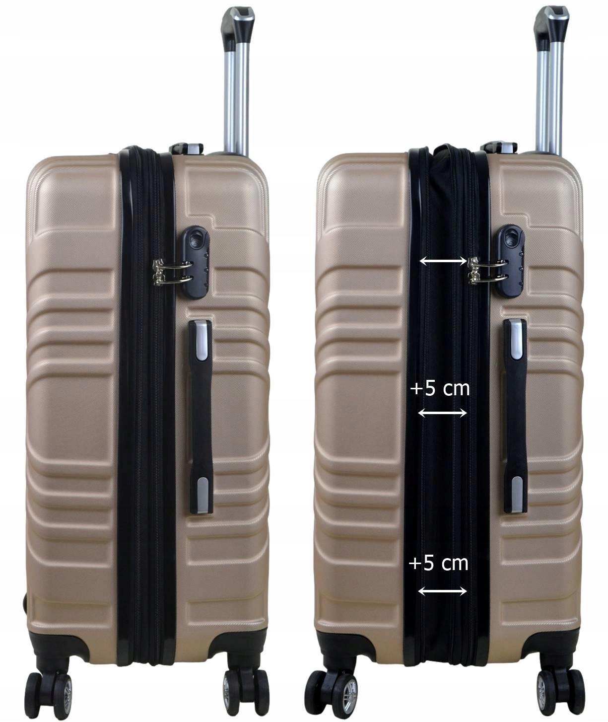 Duża twarda walizka z poszerzeniem SunBag model 8082 pojemność 115 l Marka inna