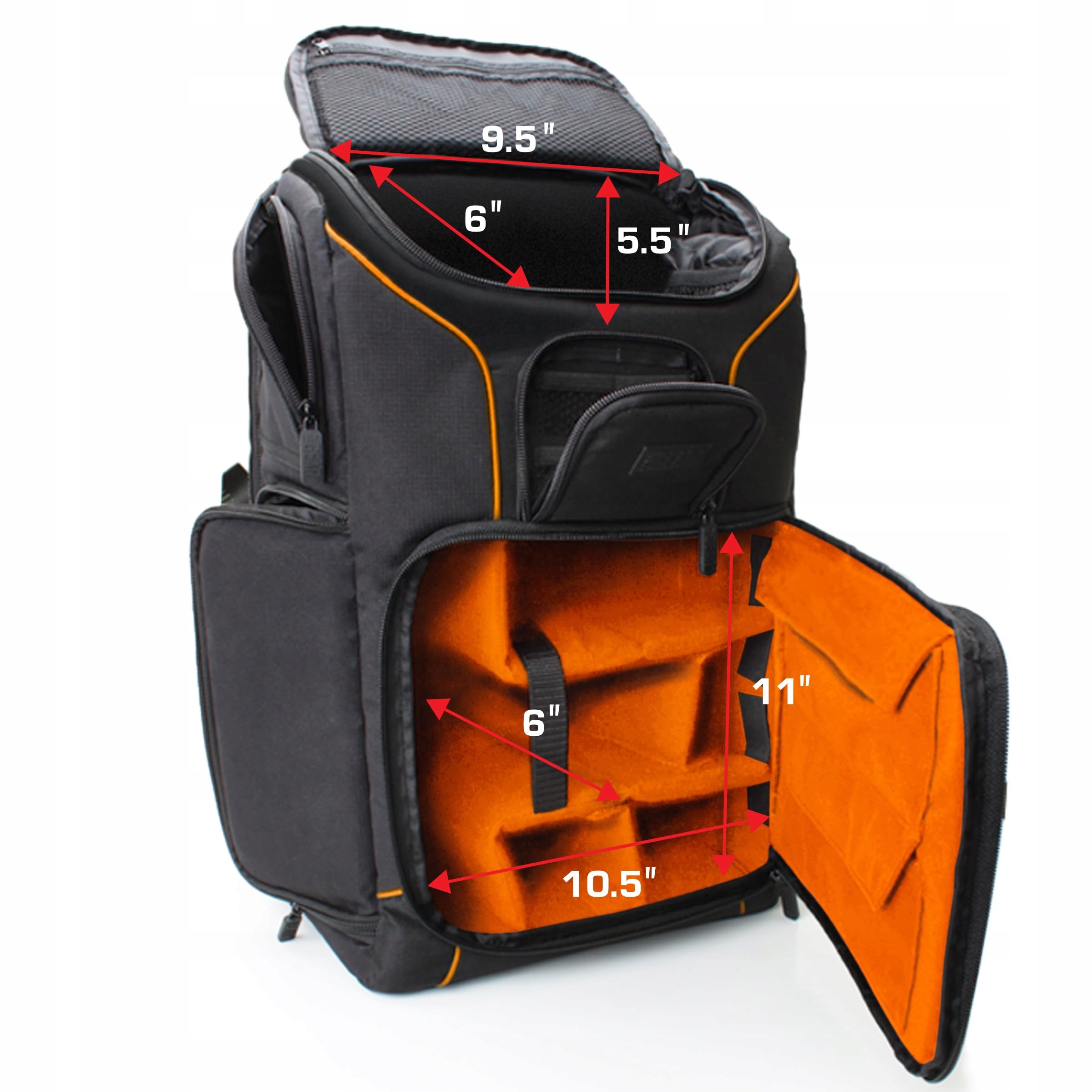 USA GEAR Plecak Na Aparat DSLR Z Miejscem Na Laptopa 43 cm Wodoodporny — miniatura 4