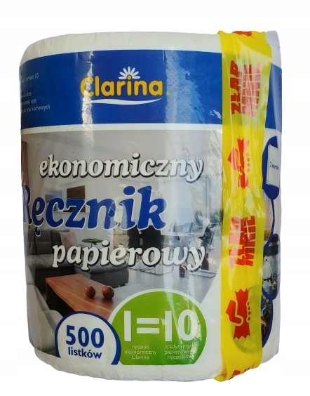 

Ręcznik papierowy 2 warstwowy Clarina 500 listków