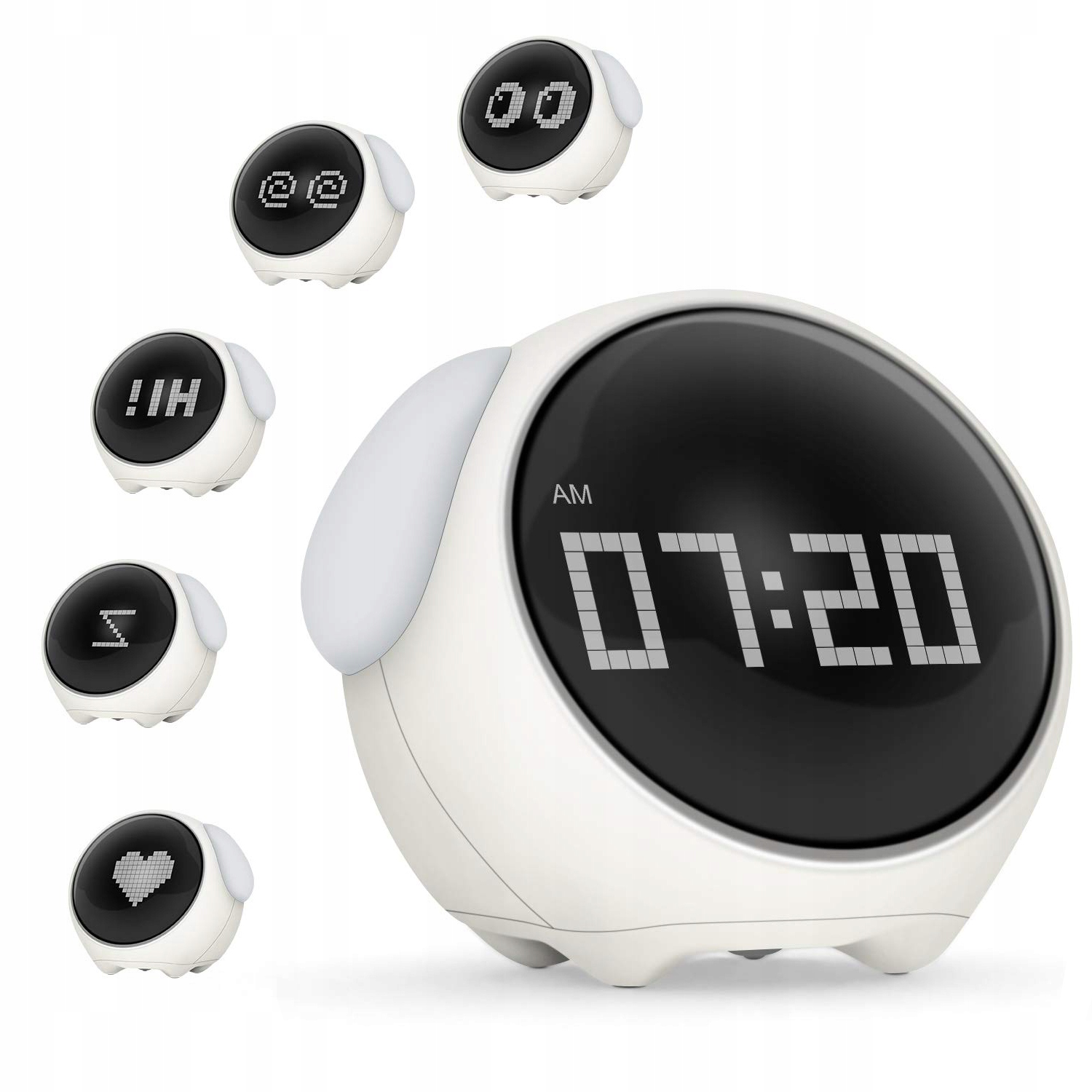 

Budzik Podświetlany Zegarek Lampka Nocna Z Emoji