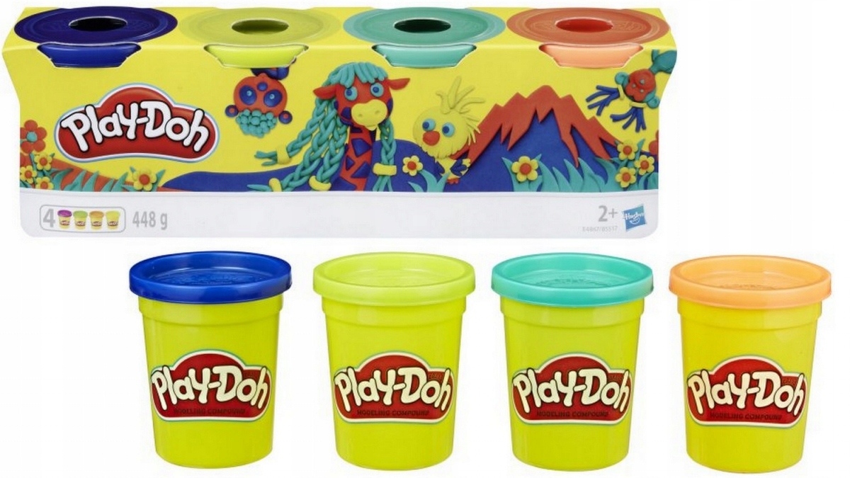 

Play-Doh Ciastolina Playdoh 4 Tuby 448g E4867