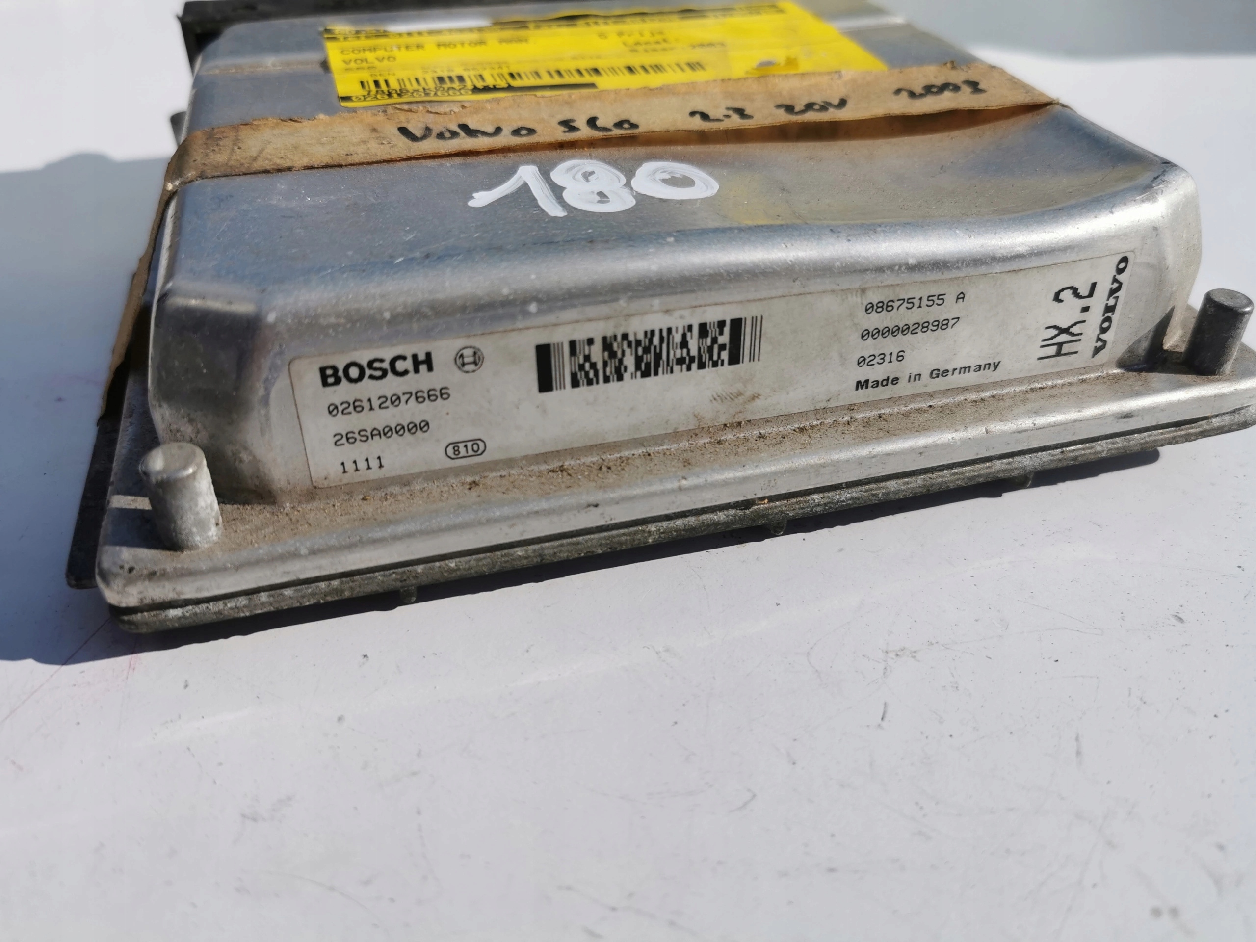 VOLVO S60 2.4B 0261207666 08675155A Computer ECU