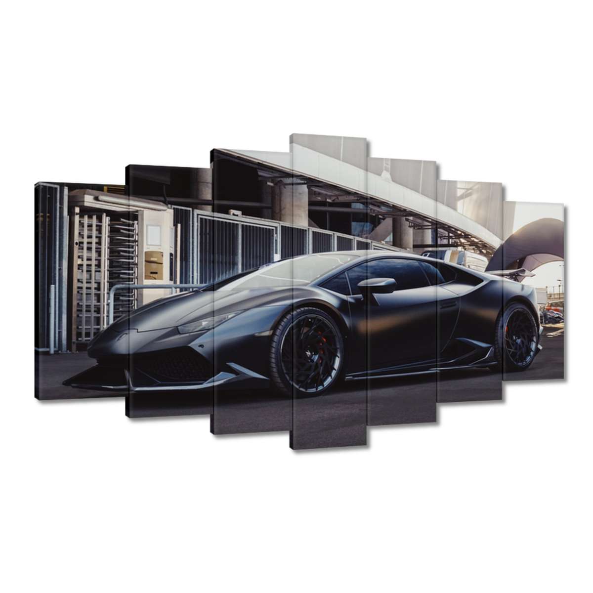 Obrazy 140x80 Černé sportovní auto