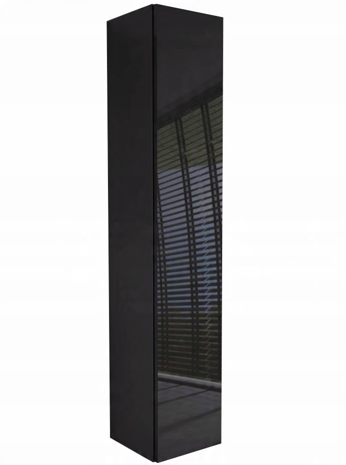 

Wiszący Słupek Łazienkowy 160 cm czarny połysk