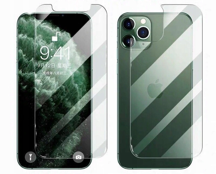 

Szkło Hartowane 9H Do Iphone 12 Przód + Tył