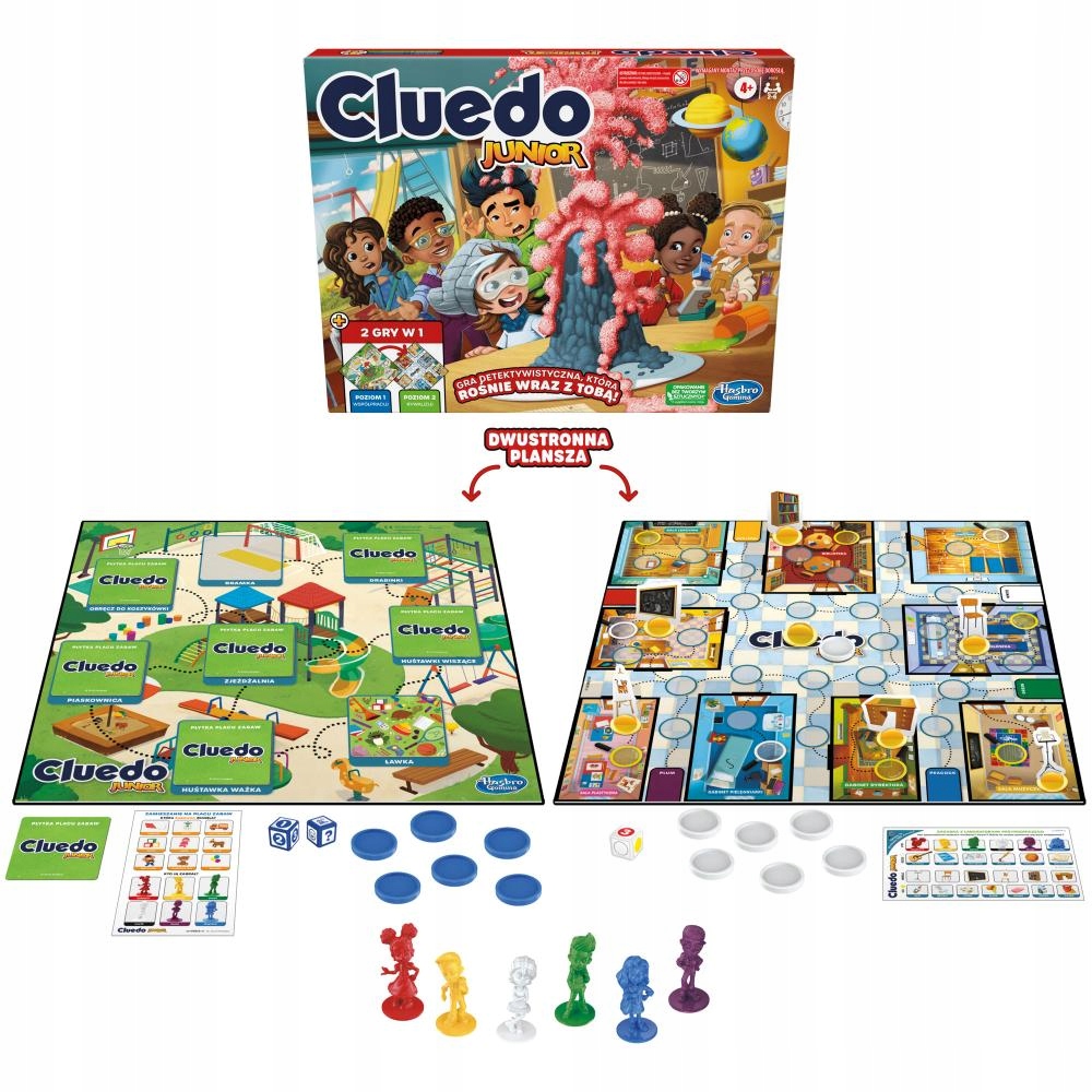 

Hasbro Gra Cluedo Junior Plus 2w1 F6419