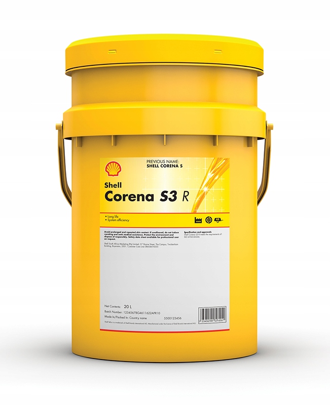 Shell Corena S3 r 68 гвинтове масло для компресора. 20л