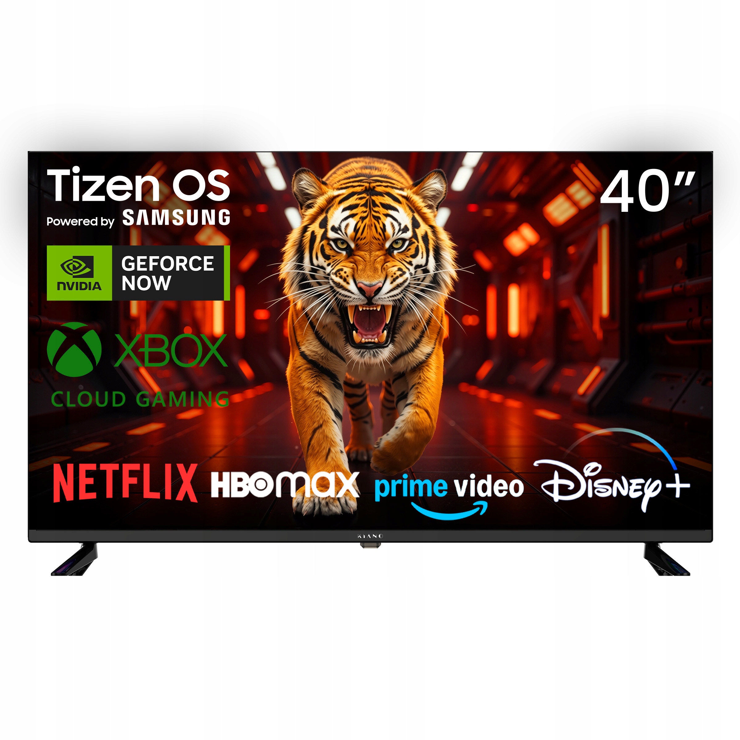 Televízor Kiano Elegance 40" Fhd Tizen Os Powered by Samsung Netflix, Hbo