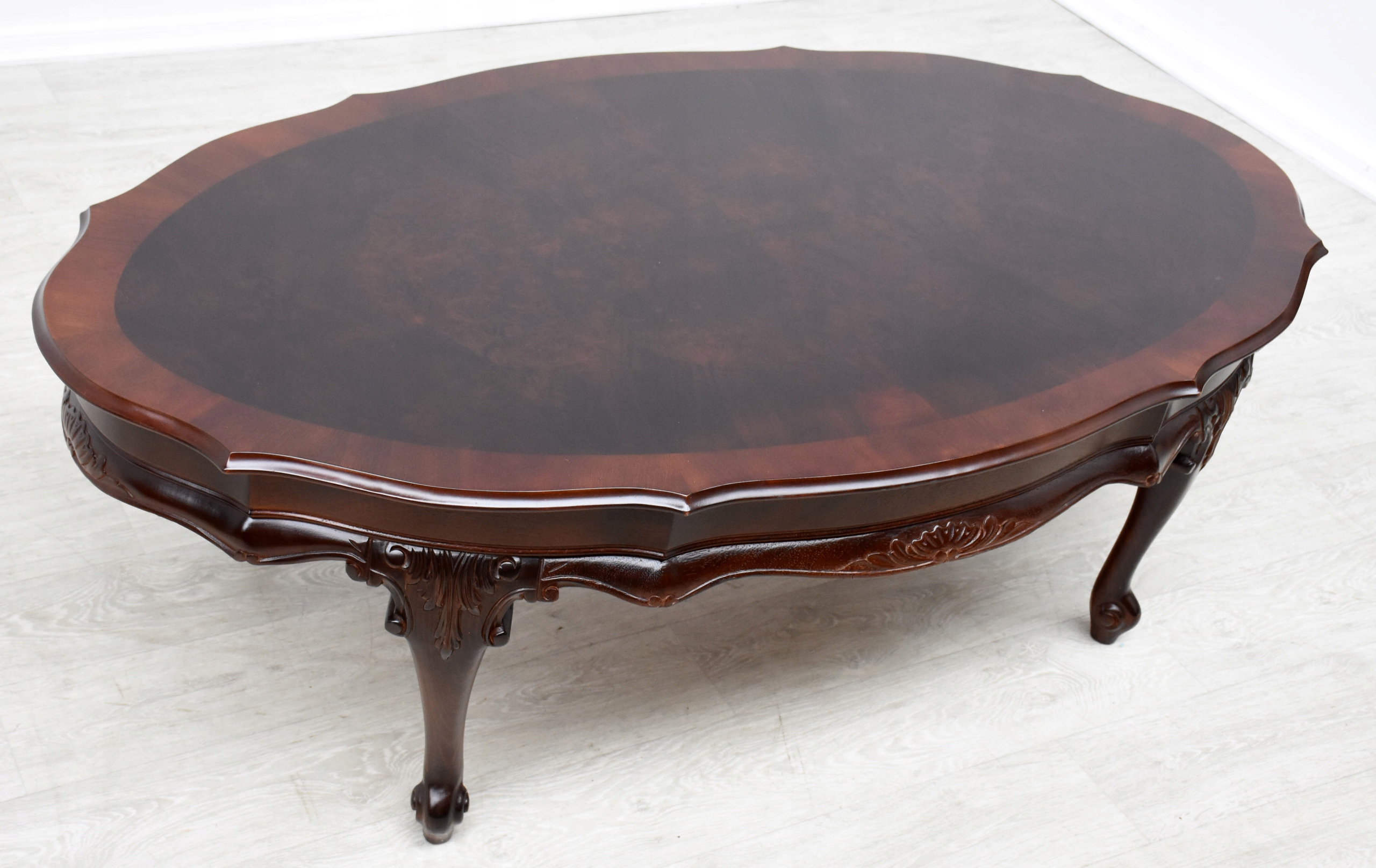 ORZECHOWA ŁAWA BAROKOWA, h51x150x90cm