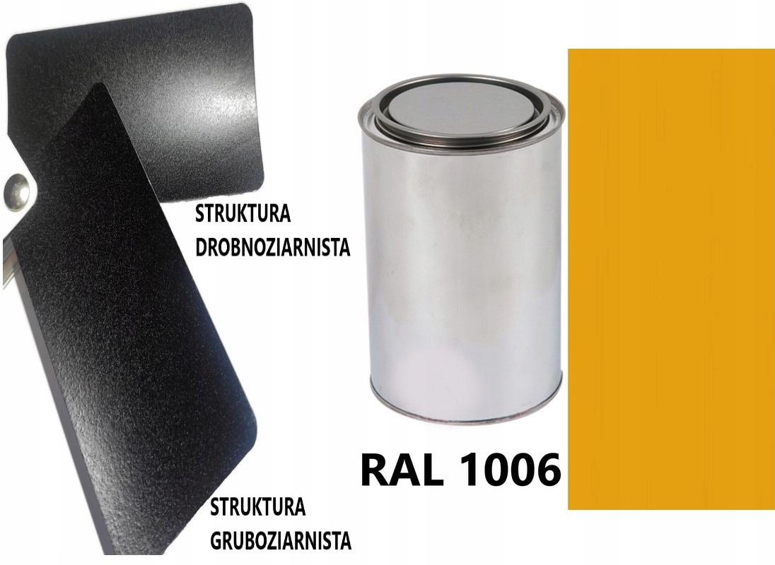 STRUKTURA GRUBOZIARNISTA RAL 1006 MAT 05-08 % DO PLASTIKU METALU AKRYL 1L
