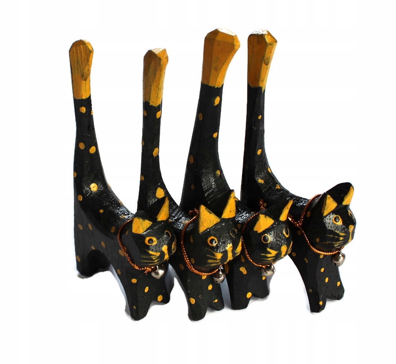 

Figurki Drewniane 4 Kotki 10cm Indonezja 572