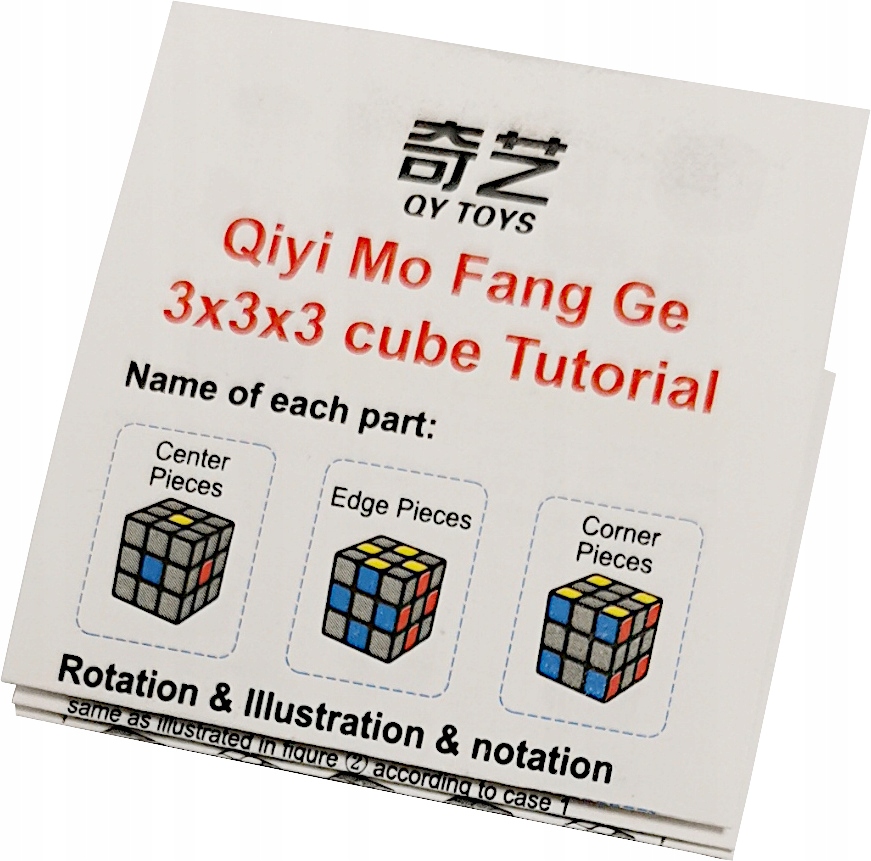 KOSTKA LOGICZNA 3x3x3 QiYi SpeedCube SAIL W + ALGORYTMY i PODSTAWKA Certyfikaty, opinie, atesty CE