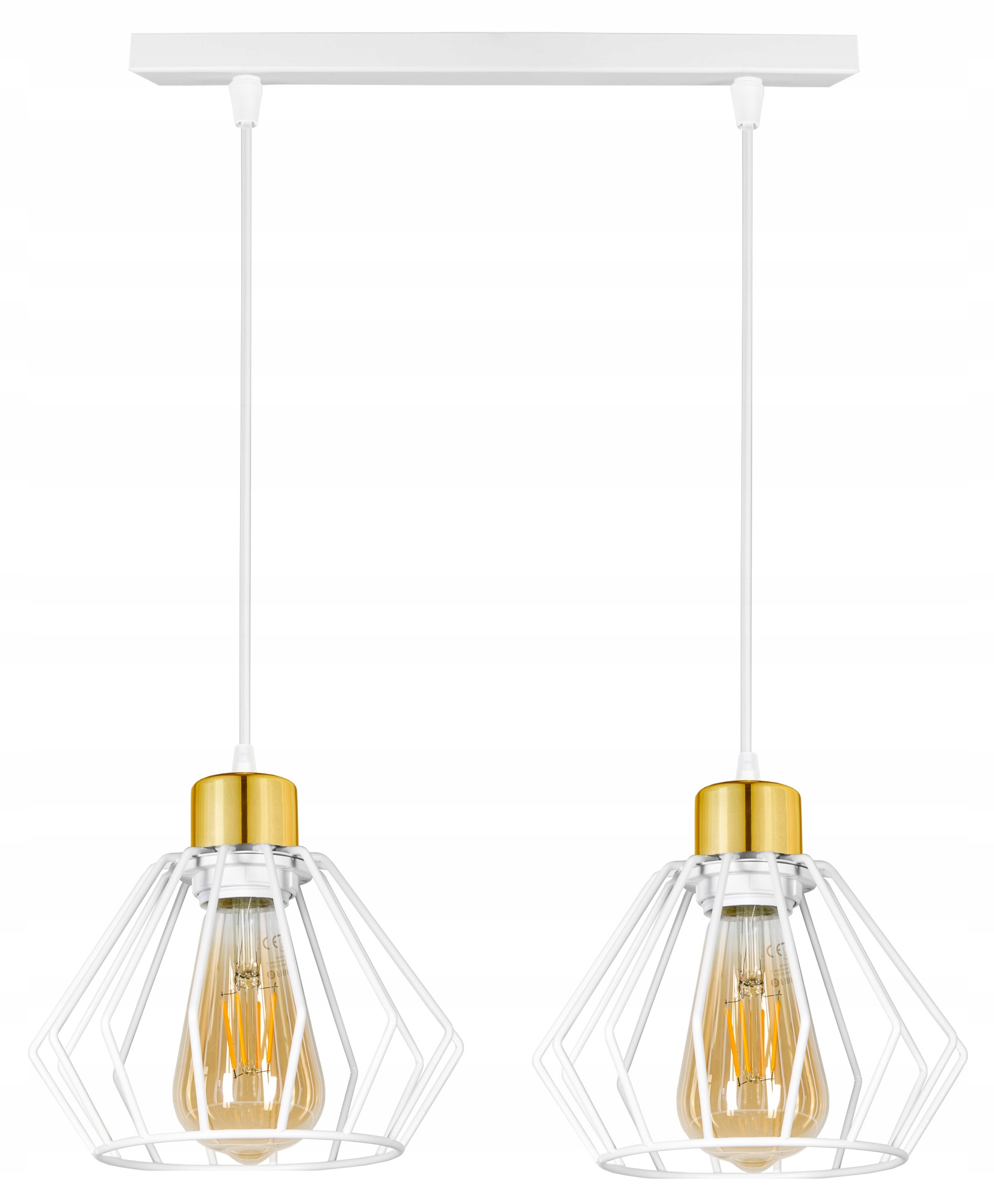 

Lampa Wisząca Sufitowa Żyrandol Złota Brylant Led
