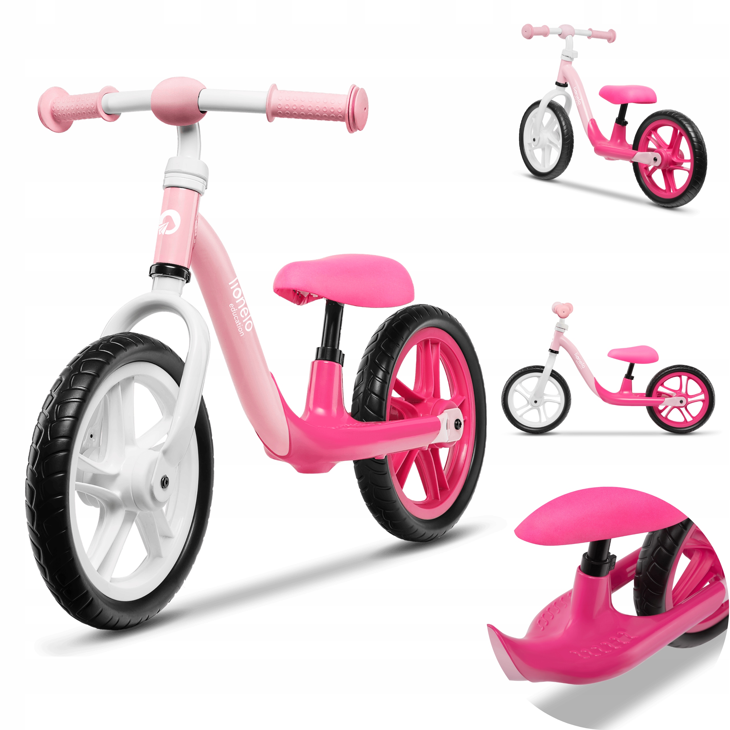 Беговел велосипед легкий для ребенка регулируемый LIONELO ALEX EVA 12