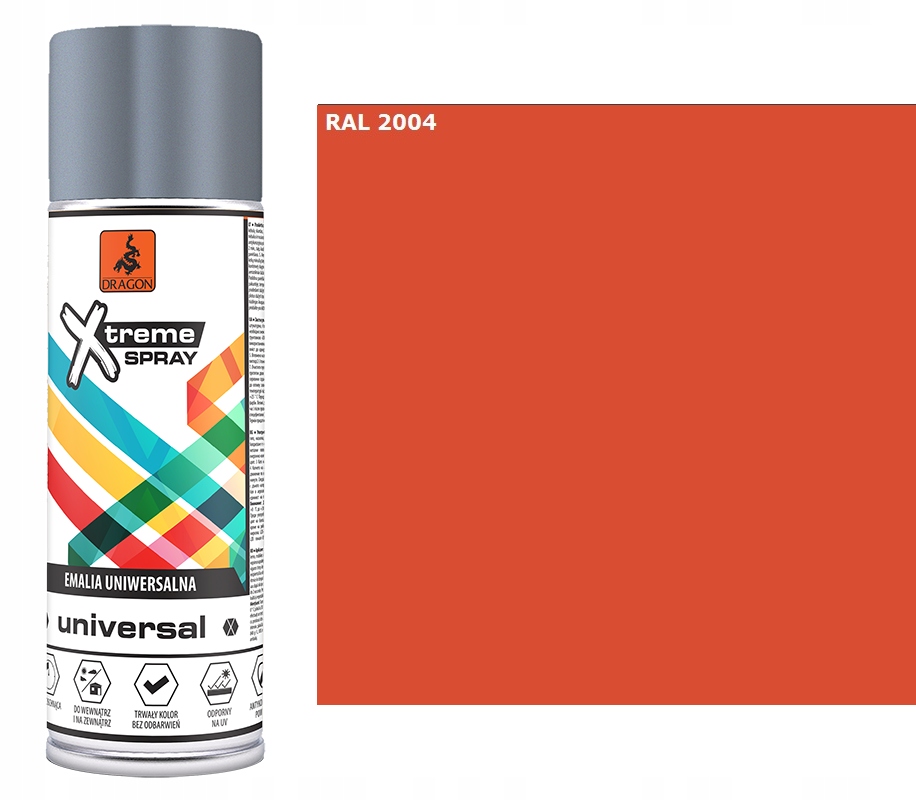 Emalia Farba SUPER SPRAY 400ml POMARAŃCZOWY 2004