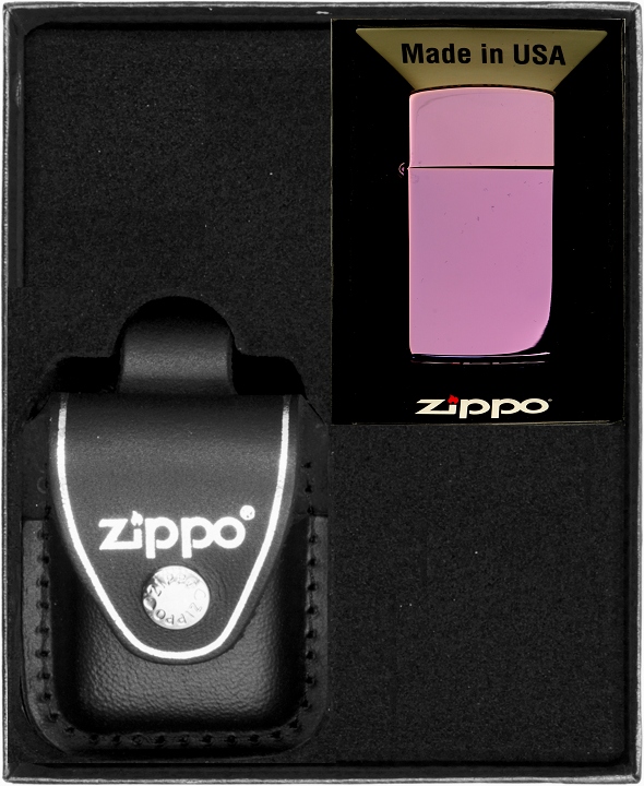 Zestaw ZIPPO ABBYSS SLIM HIGH POLISH prezentowy*nr3