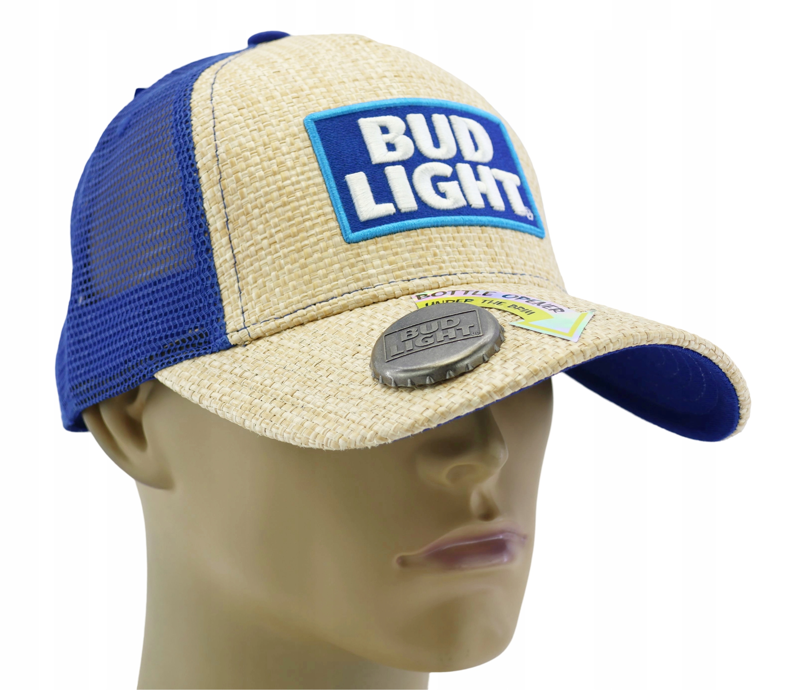 Kšiltovka s otvírákem na stříšku Pivo Bud Light 55-60 cm Výšivka