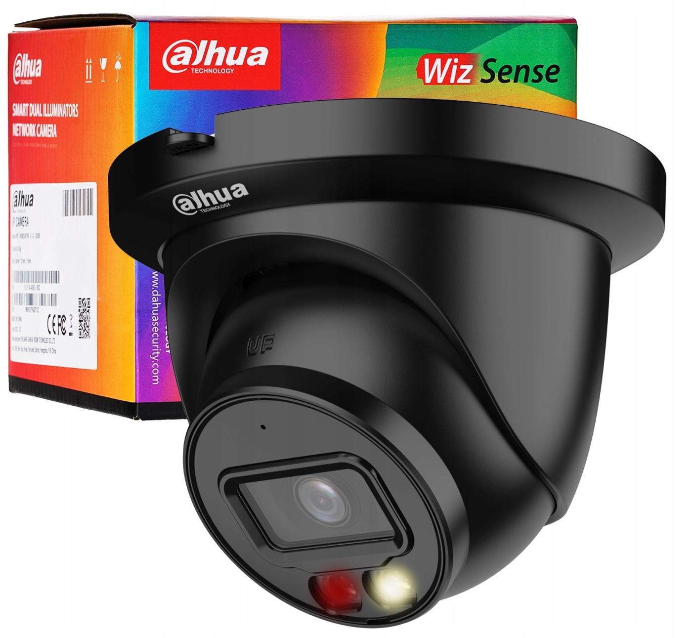 Ip kamera Dahua 8Mpx IPC-HDW2849TM-S-IL-0280B Black Wizsense Dual Light PoE