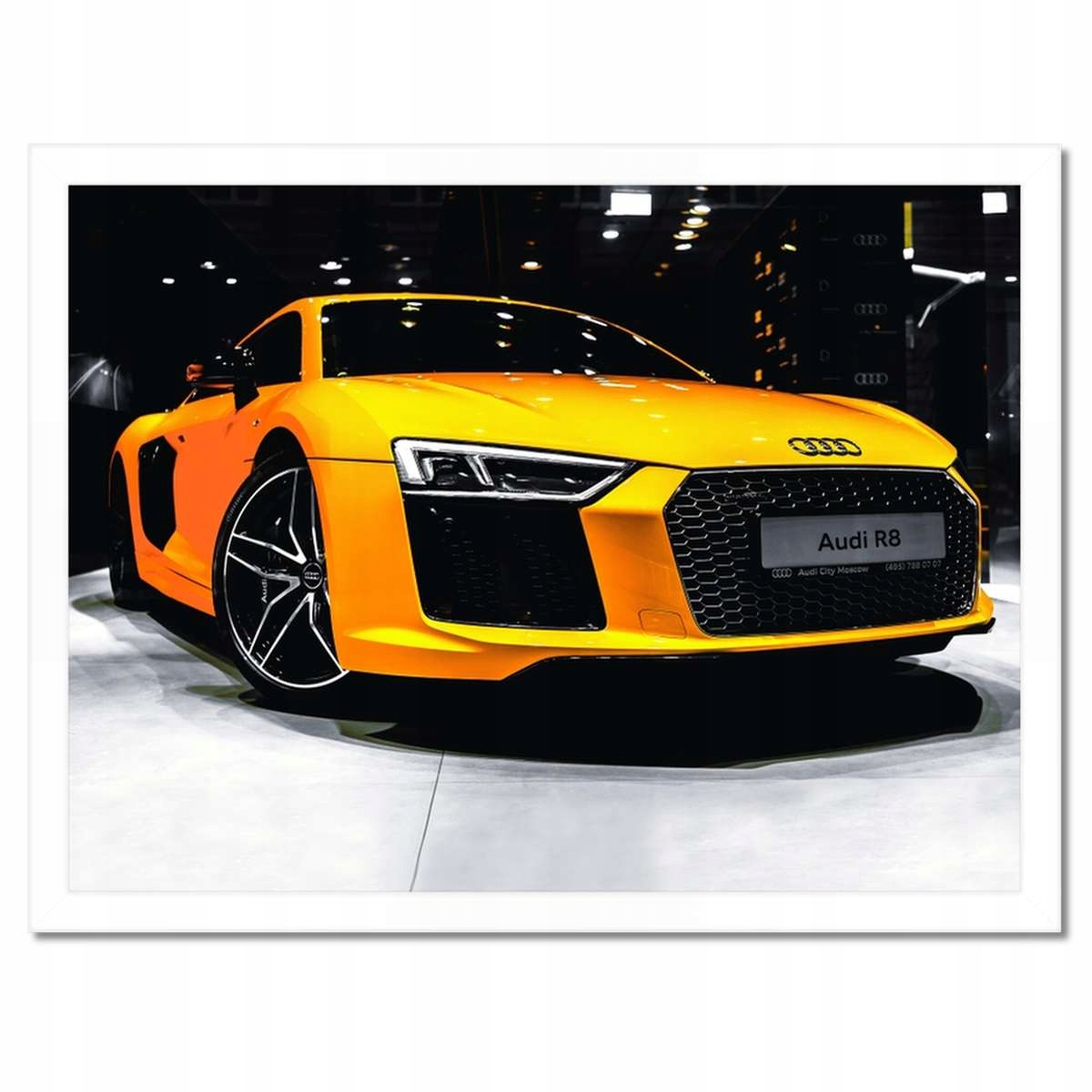 Plakáty v rámu 40x30 Žluté Audi Audica R8