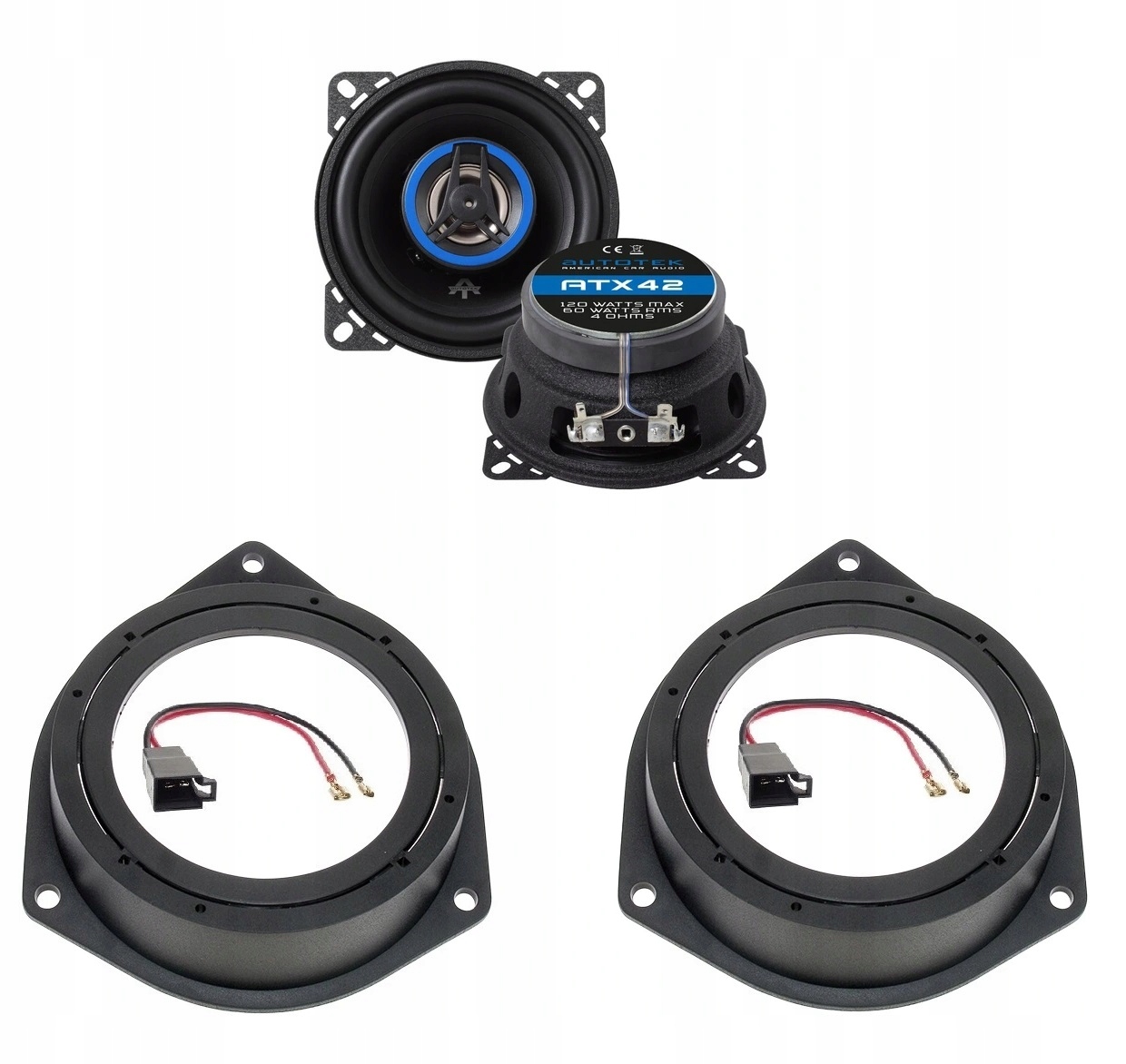 Automobilové reproduktory 10 cm Opel Corsa D Astra H Zadní 2005-2014 Autotek ATX42