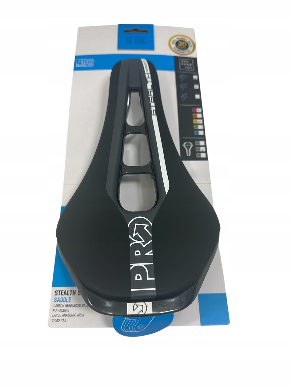 Sedlo Pro Stealth Sport 142 mm černobílé