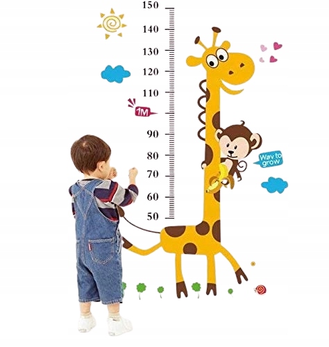 

Miarka Wzrostu Naklejka Ścienna Dla Dzieci Żyrafa
