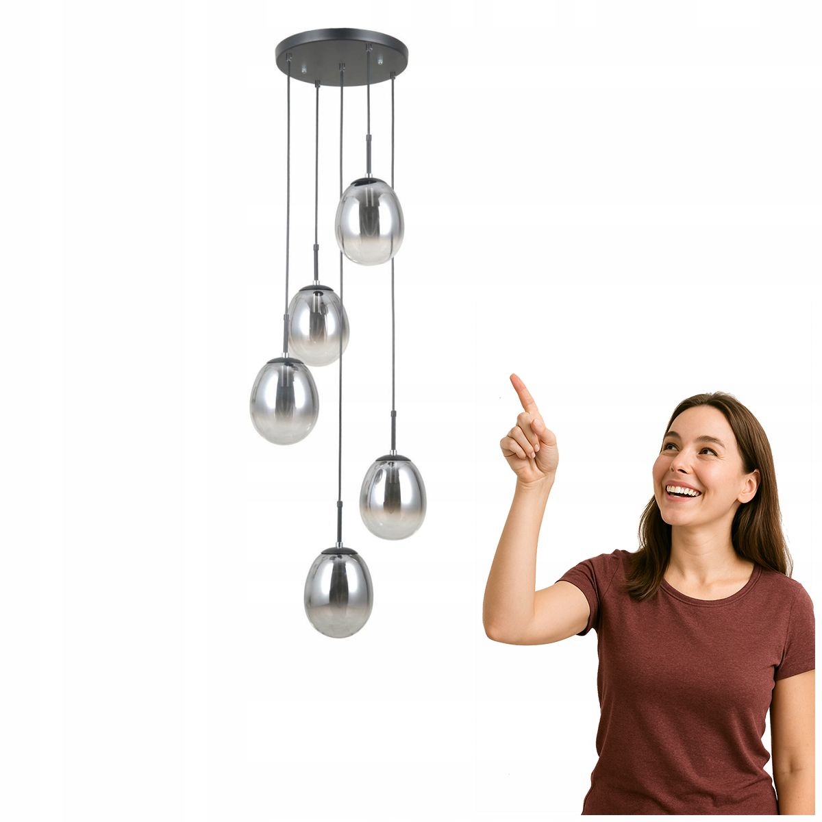 Závesná lampa Meolo čierna matná do obývačky a jedálne Italux