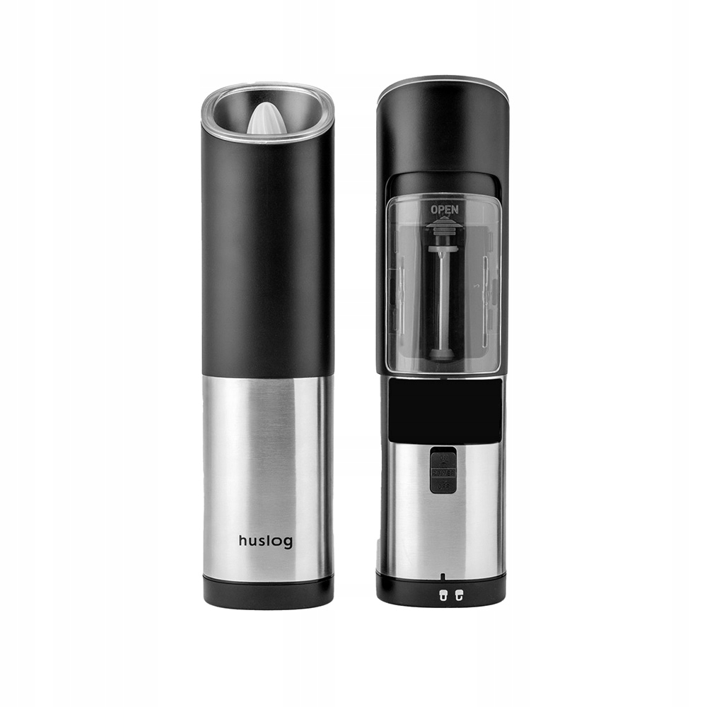 Sada Gravitačních Mlýnků Huslog Stříbrná Na Sůl A Pepř