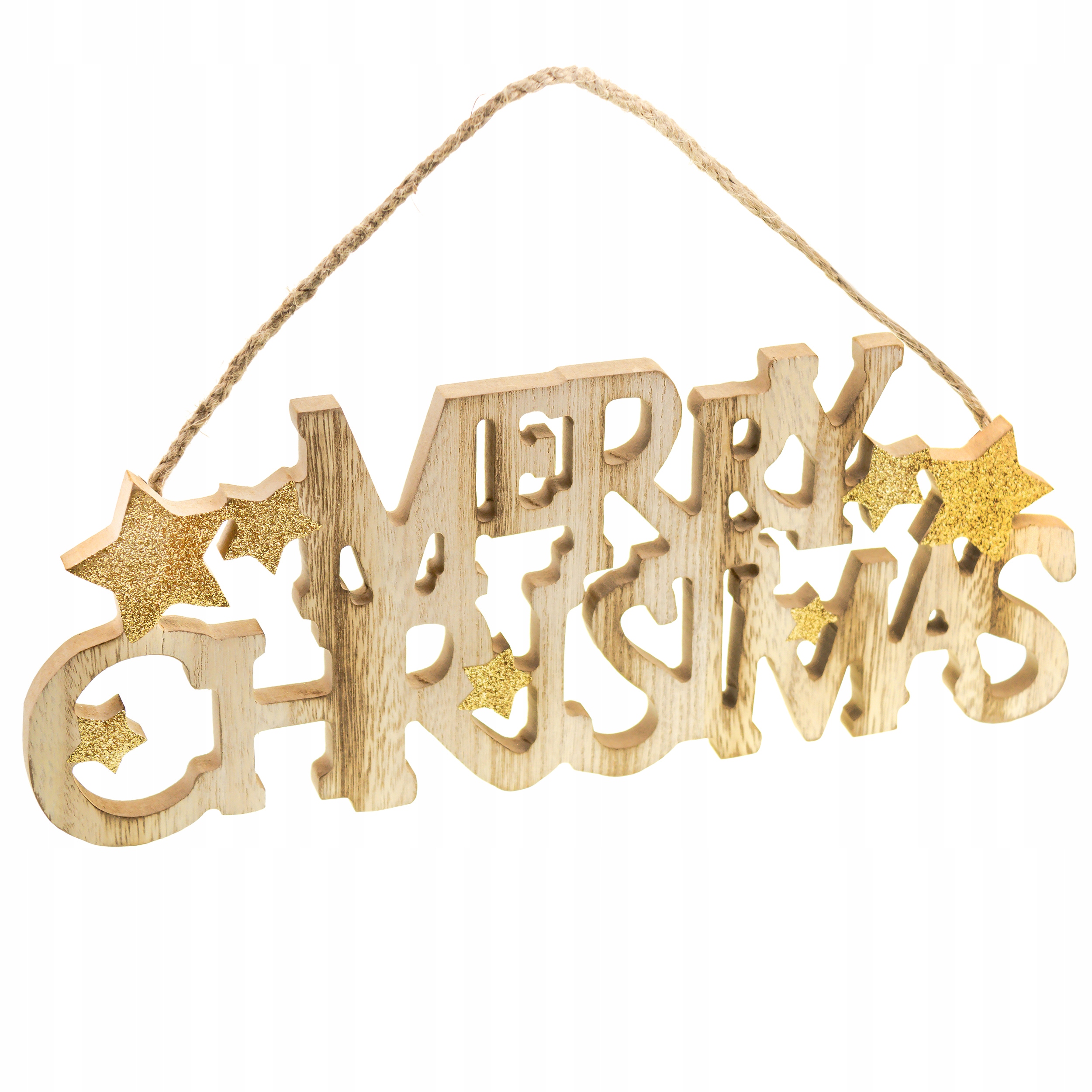 

Drewniana Ozdoba Świąteczna Merry Christmas Napis