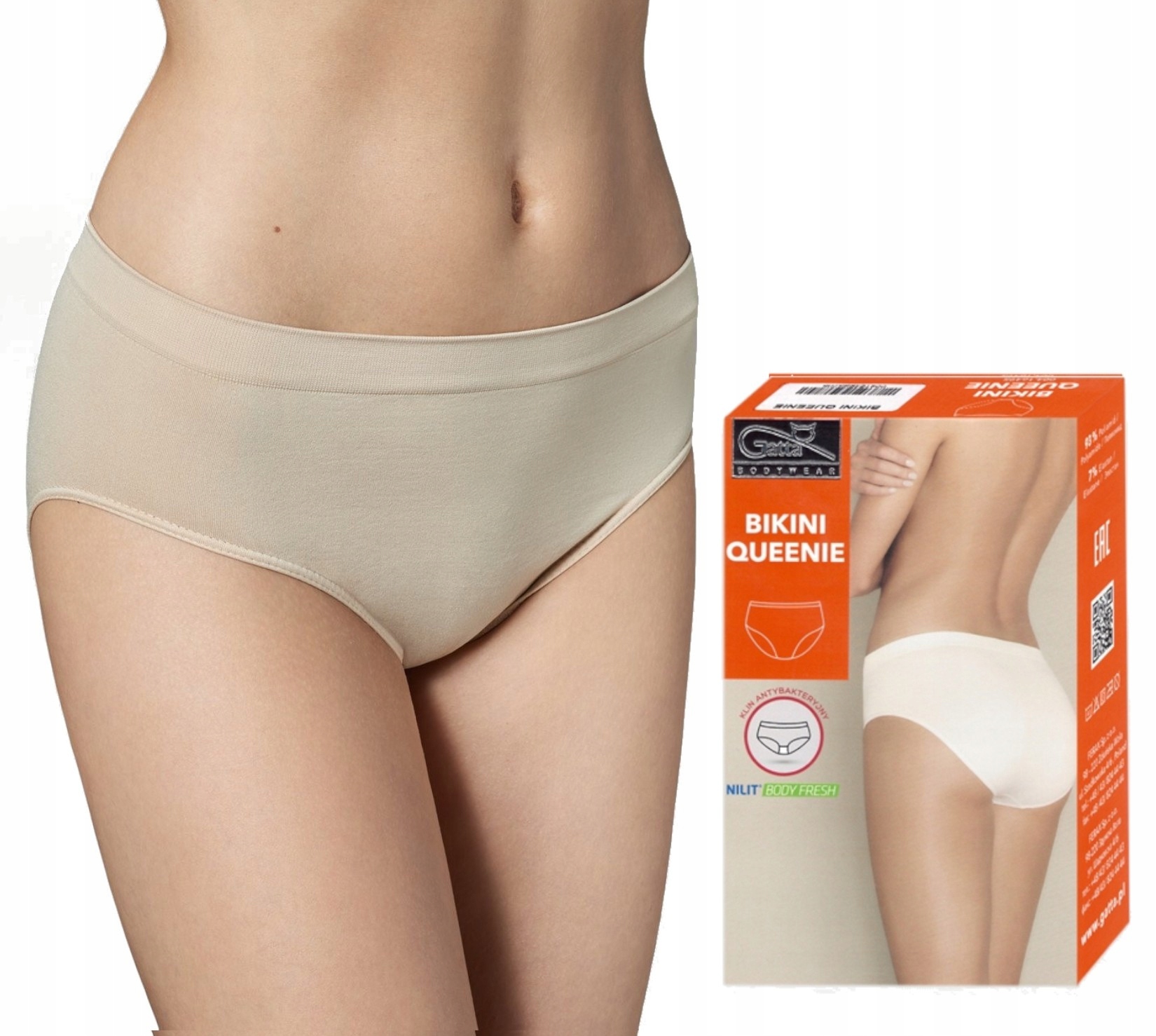 

Figi Gatta Bikini Queenie Majtki bezszwowe - M