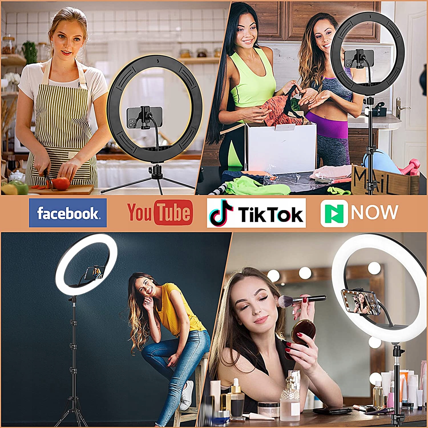 Lampa Pierścieniowa LED RING LIGHT 10 INCH + PILOT Kod producenta 5903887374606