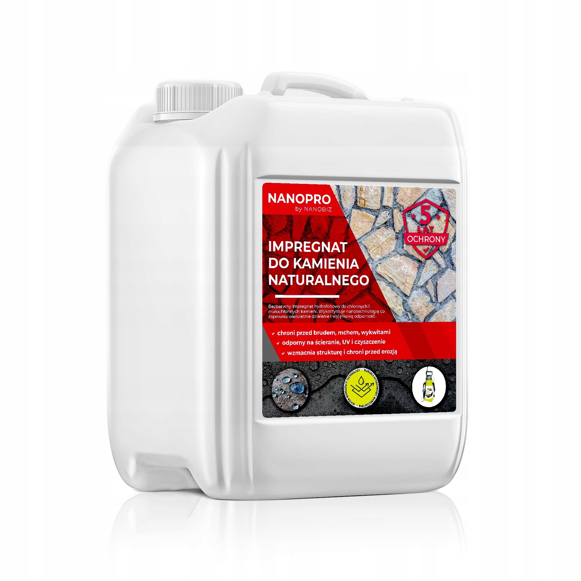 Nanopro Impregnát na přírodní kámen 5L Chrání kámen po dobu 5 let