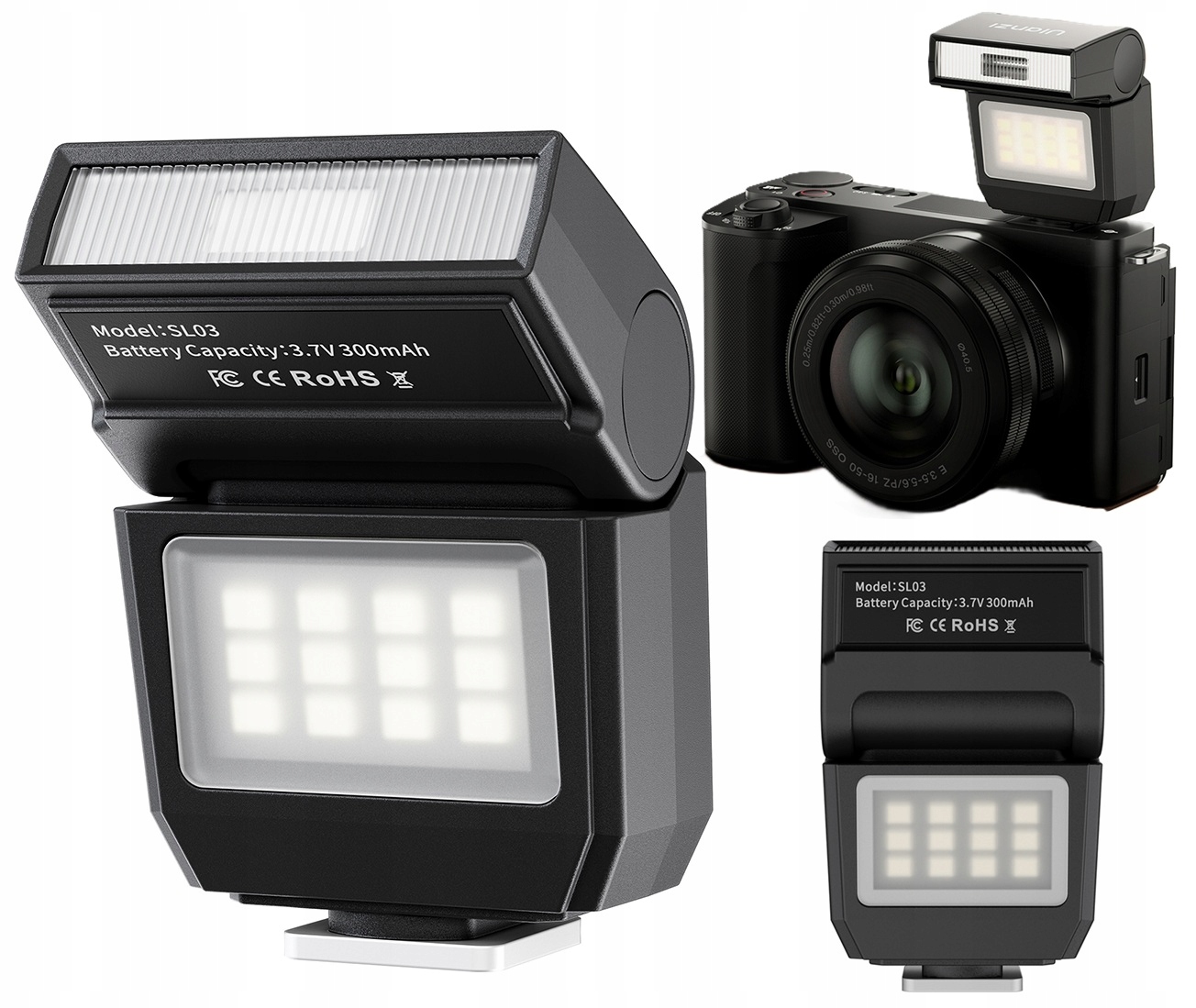 Blesková lampa Led panel Ulanzi SL03 GN8 Stopka Iso Kamera Telefon