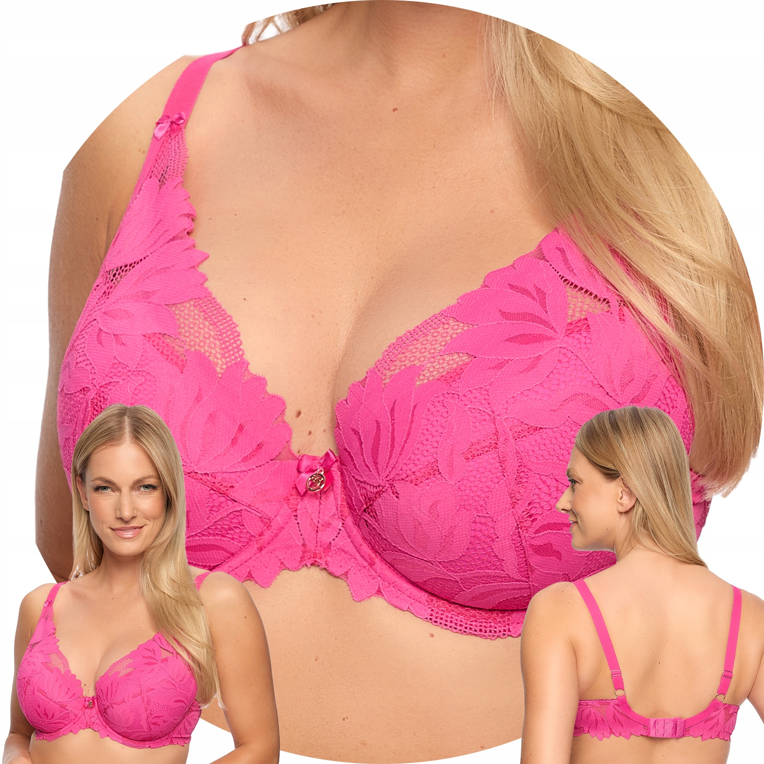 Gaia 1225 Sophia Push-up podprsenka fuchsiová 75D