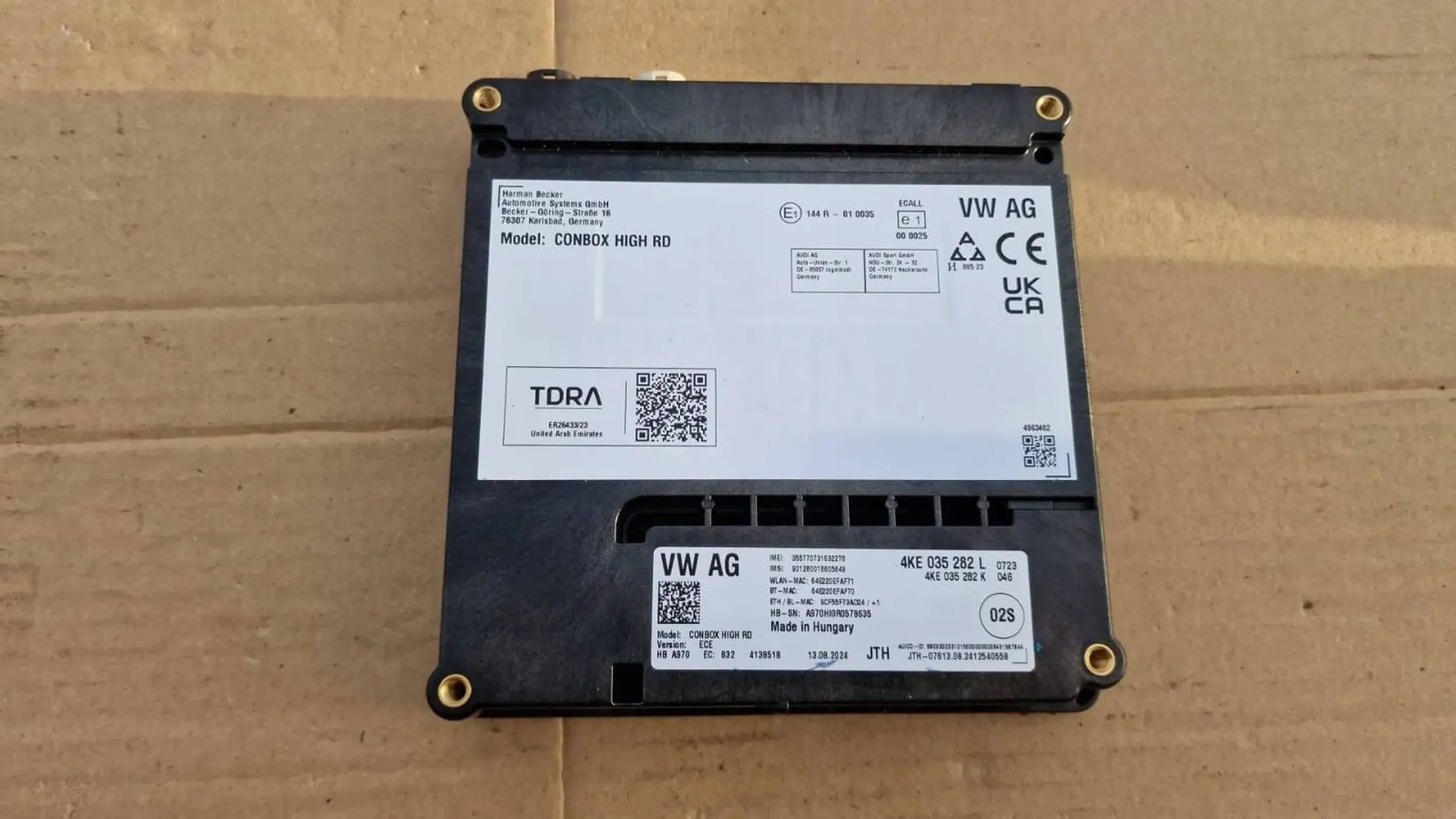 Audi Nowy Moduł CONBOX 4KE035282L