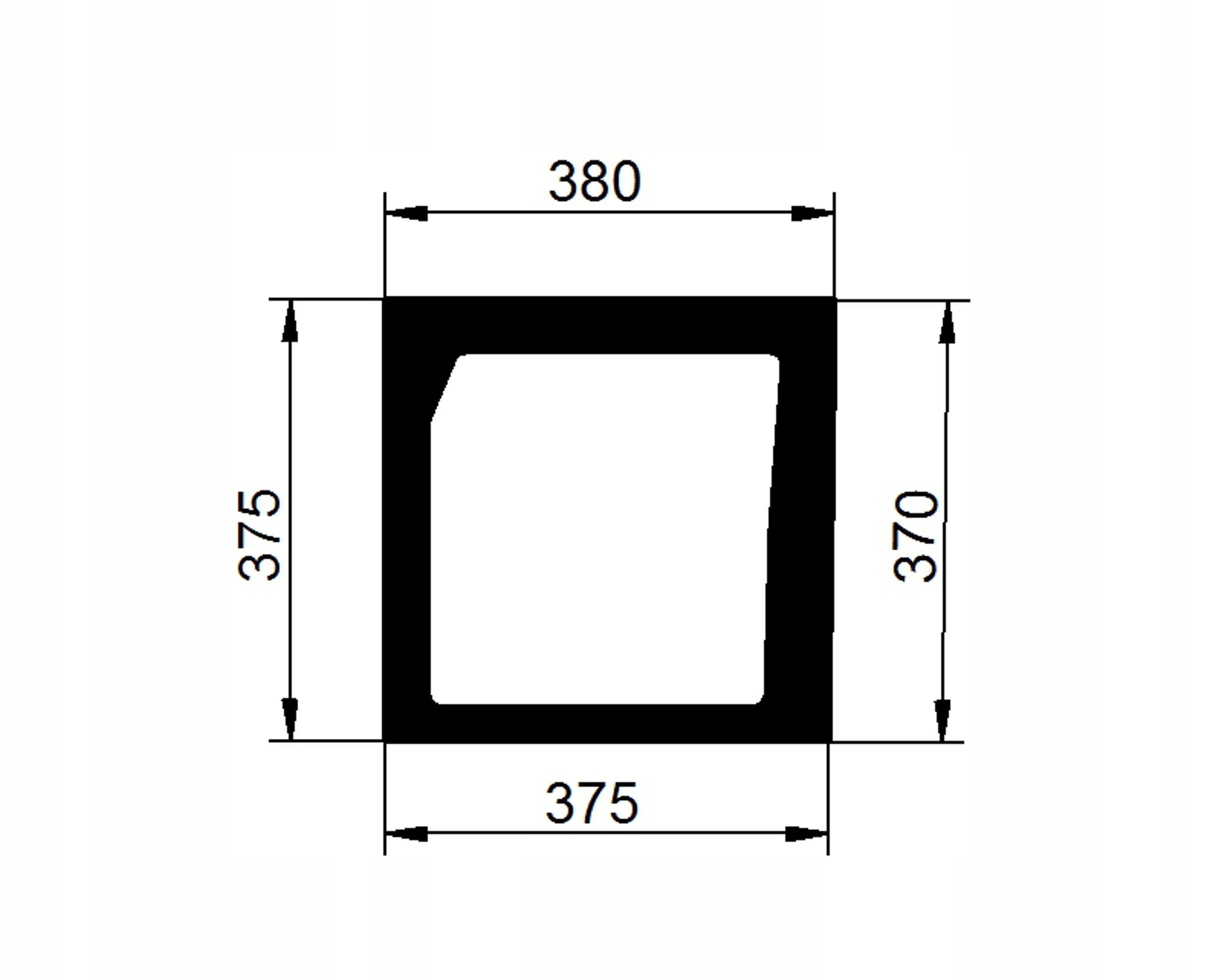 sklo Valtra Valmet T1, T2, N přední spodní pravé