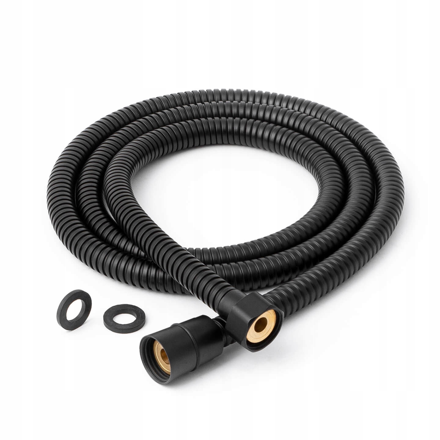 

Czarny Wąż Prysznicowy natryskowy 150cm metalowy