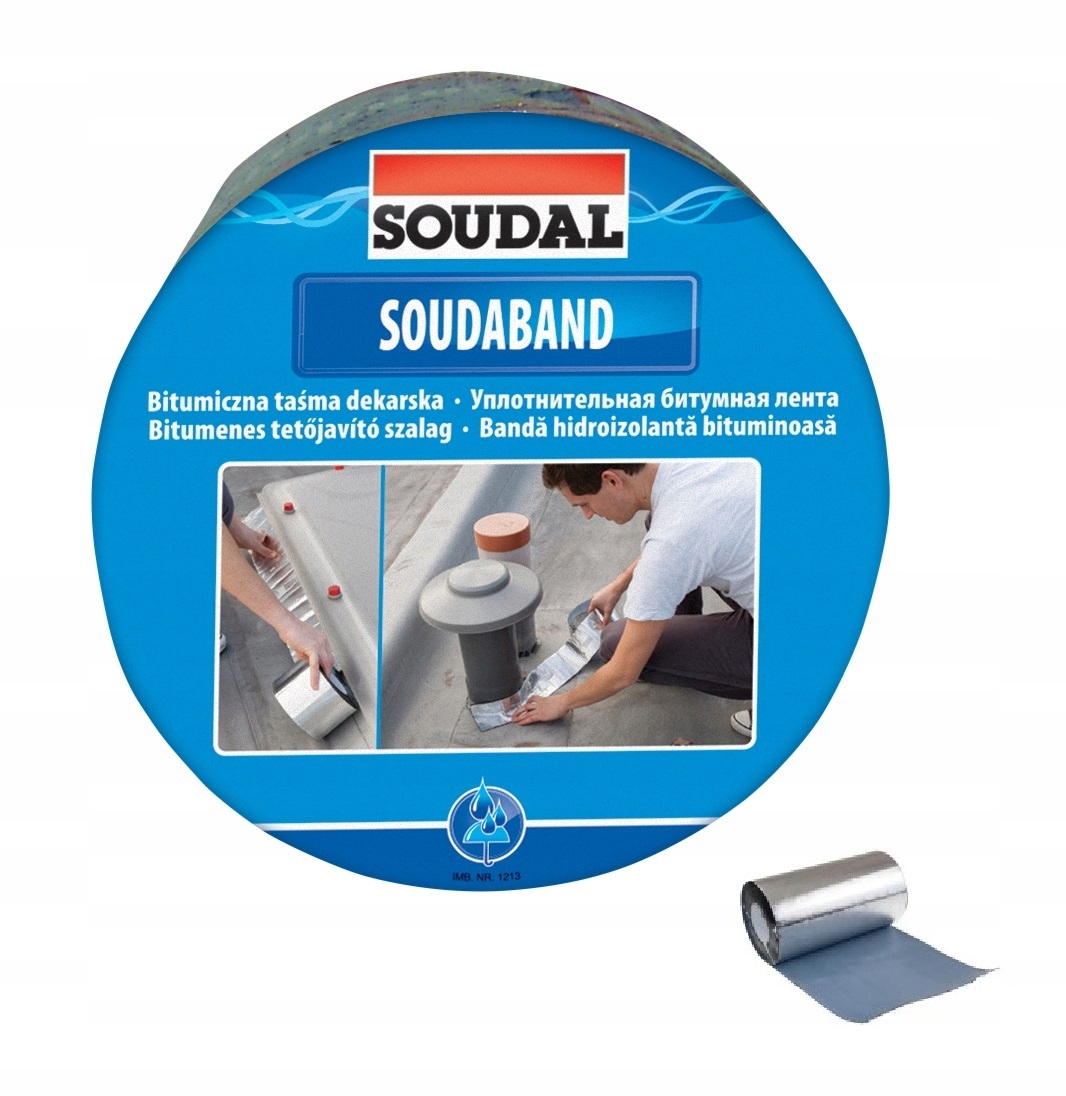 SOUDAL bitum. taśma dekarska 15cm/10m aluminium