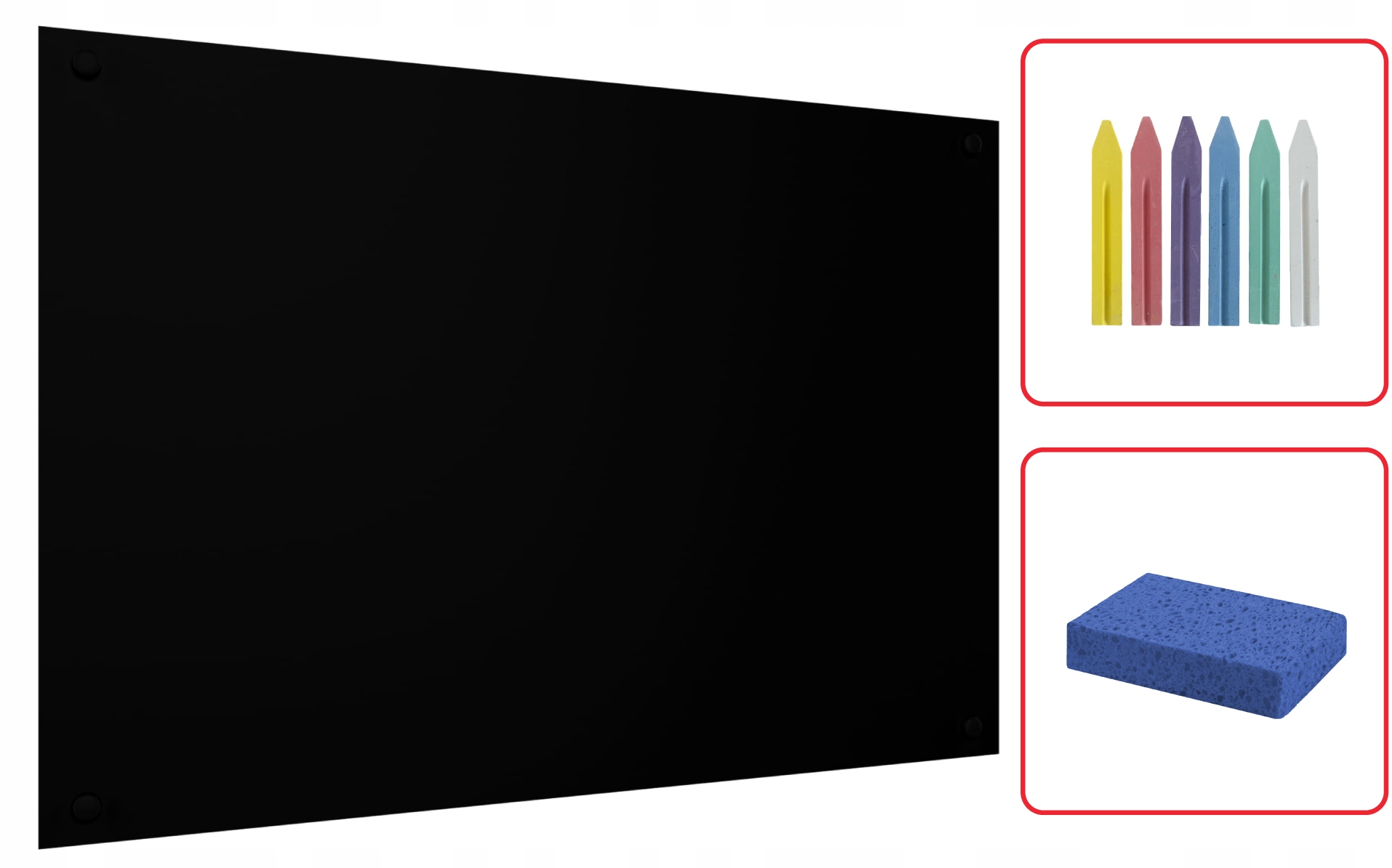 

Panel magnetyczny kredowy czarny 90x60cm