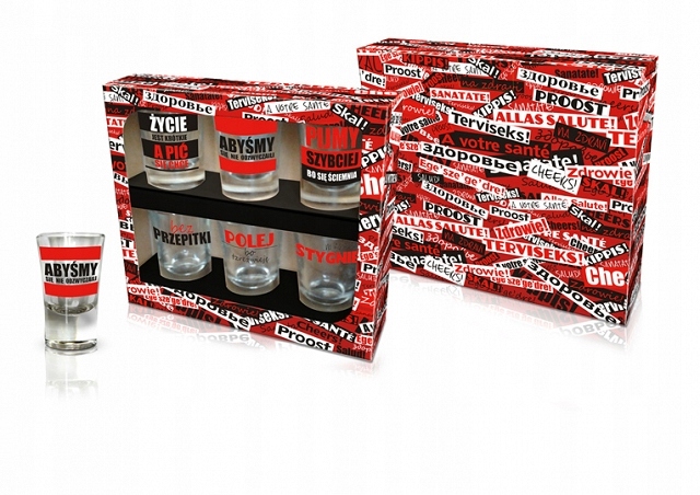 

śmieszne Kieliszki Toasty 6szt 18 30 40 50