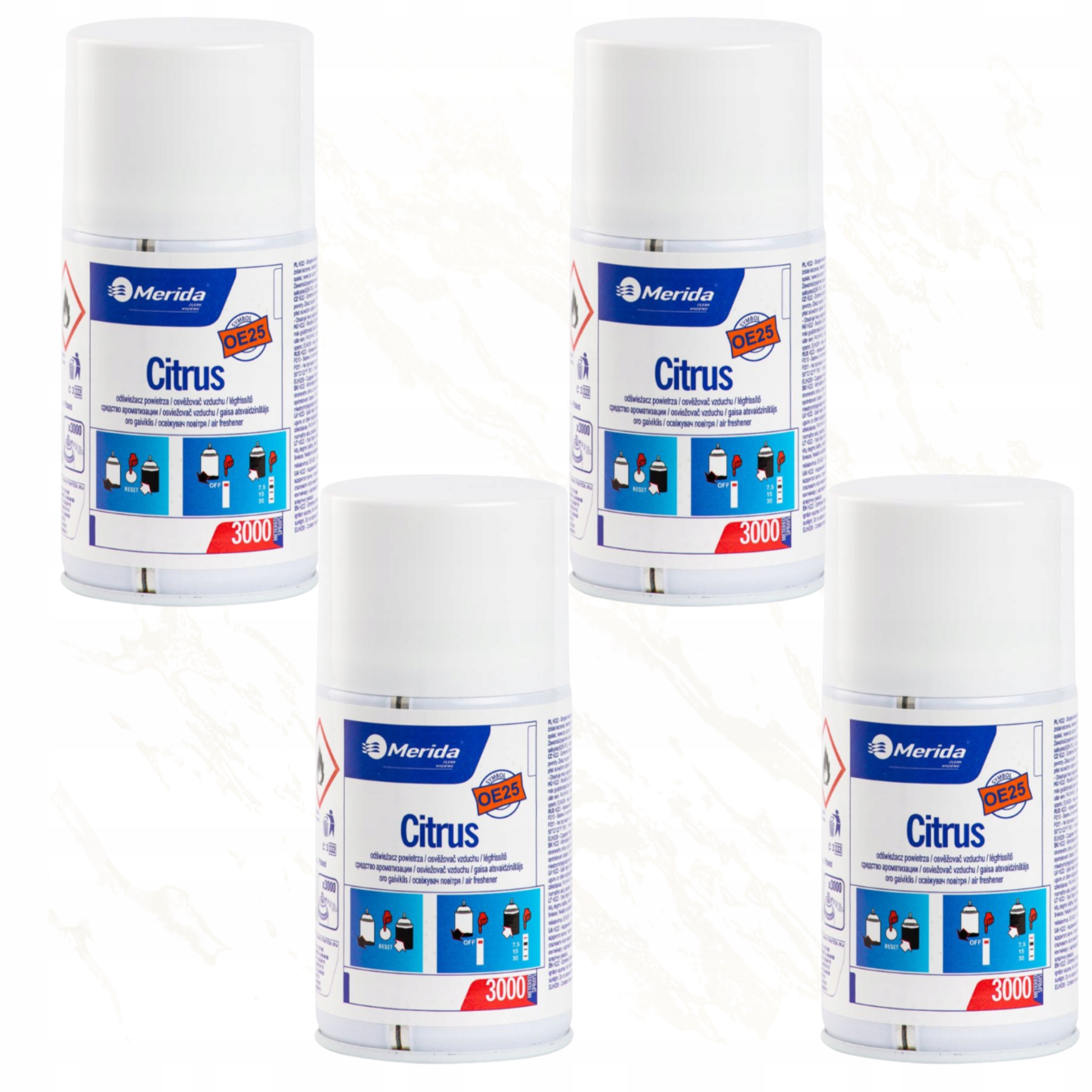 Levně Merida Osvěžovač Vzduchu 4 Ks Citrus OE25 250 ML