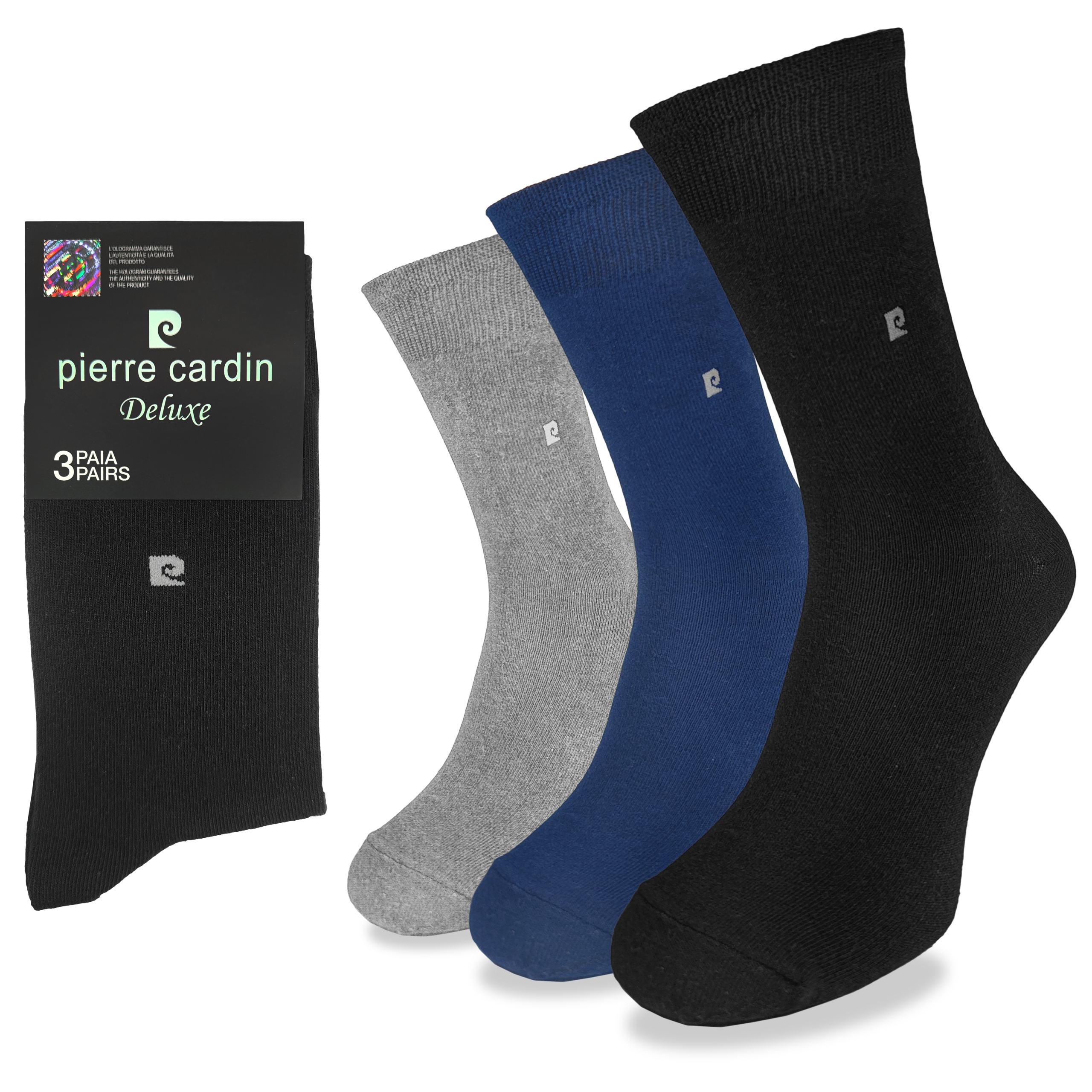 Pánské ponožky oblekové ponožky Pierre Cardin 3 Páry 43-46