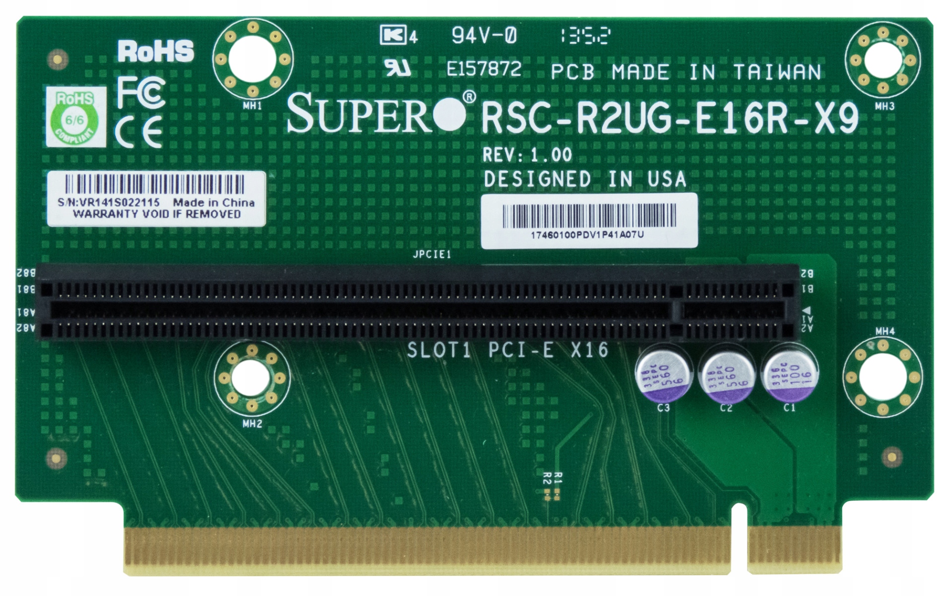 Supermicro RSC-R2UG-E16R-X9 ПАССИВНЫЙ PCIe RISER 2U