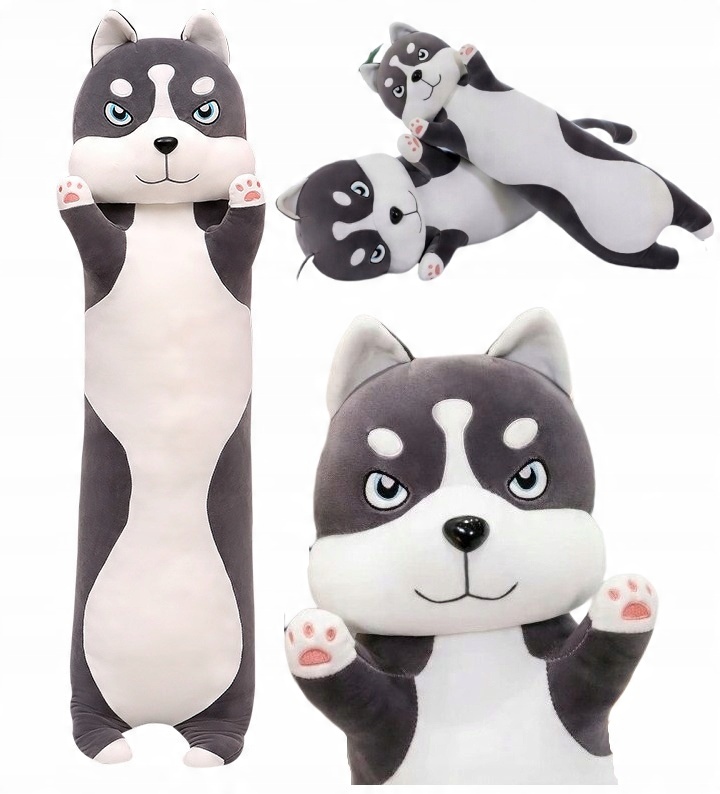 

Maskotka Pluszak Poduszka Długi Pies Husky 50 cm