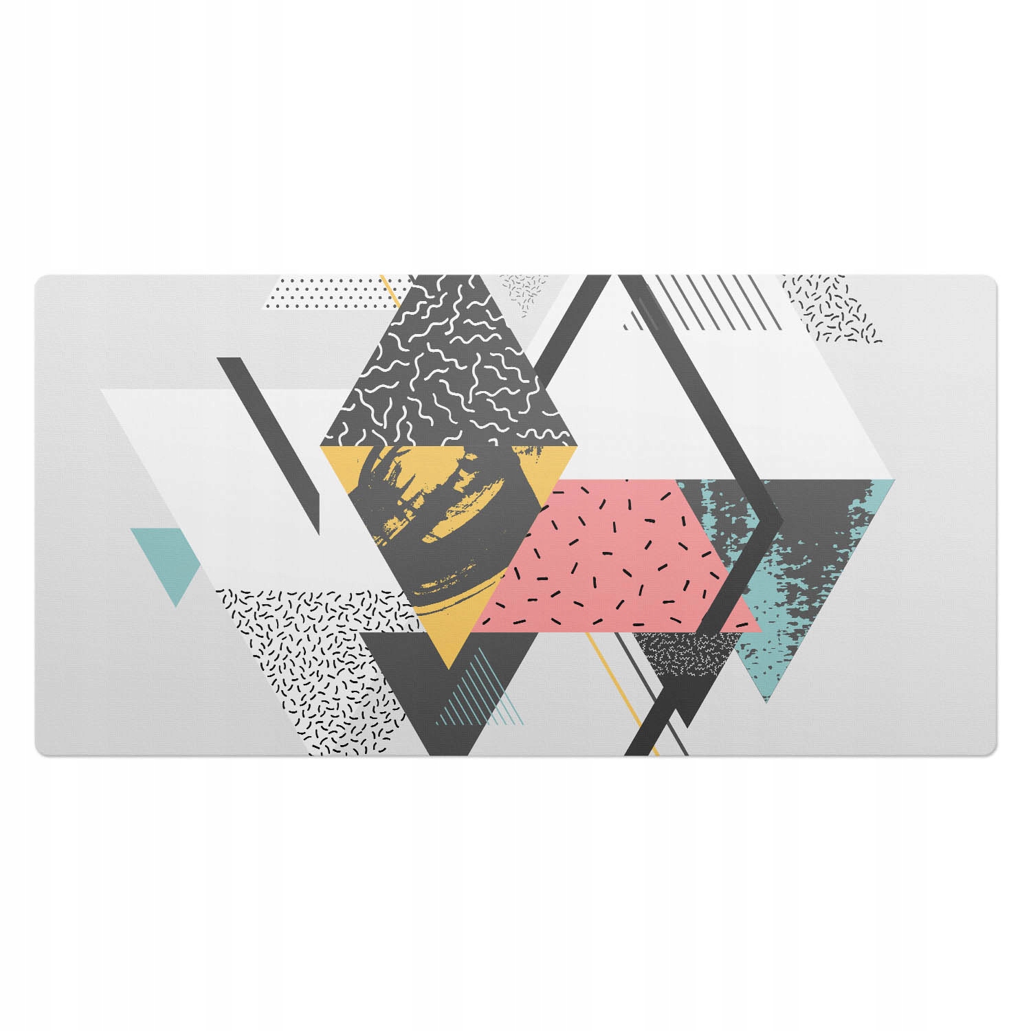 Mata ochronna na biurko ze wzorem Abstrakcyjne kształty trójkątów 100x50 cm