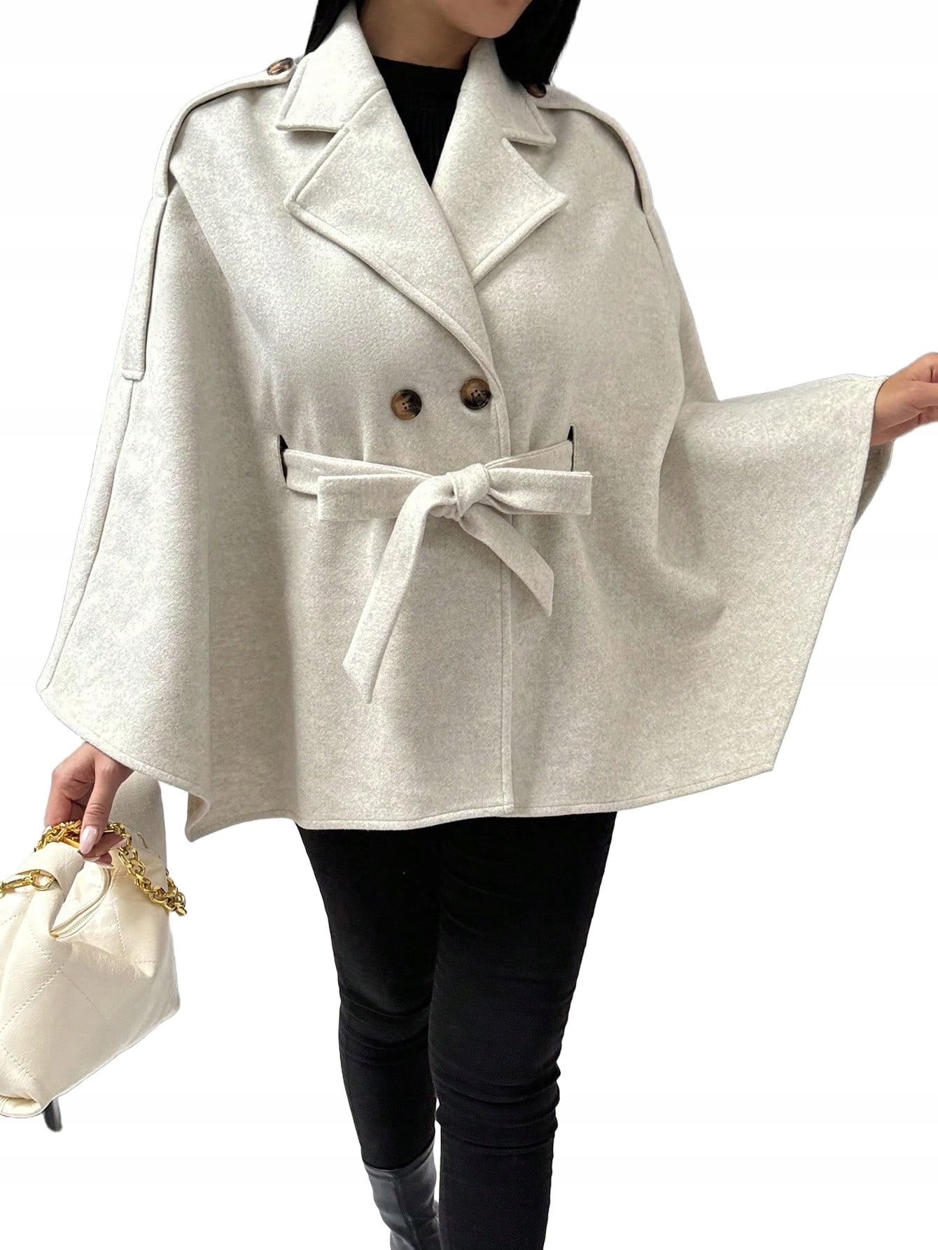 PONCZO DAMSKIE Z WIĄZANIEM XL